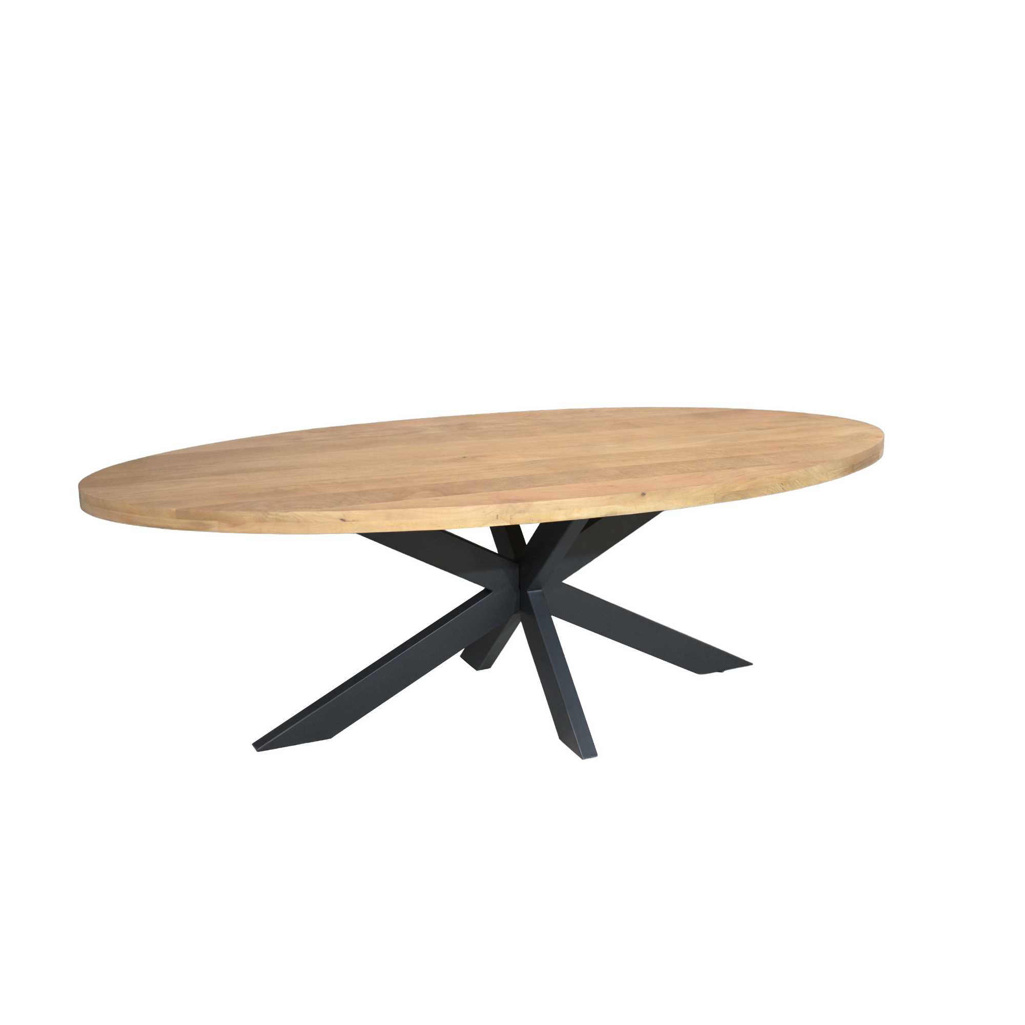 Starfurn Ovale eettafel Dakota Naturel Mangohout 240 cm