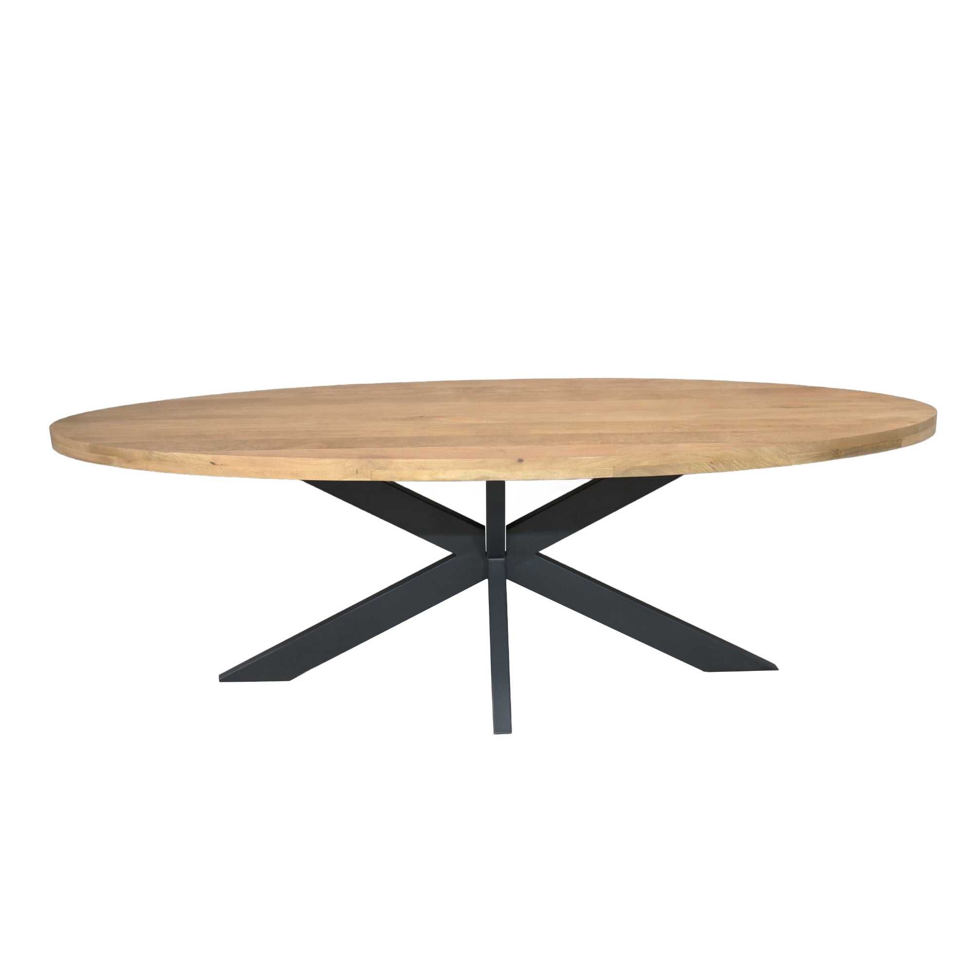 Starfurn Ovale eettafel Dakota Naturel Mangohout 240 cm