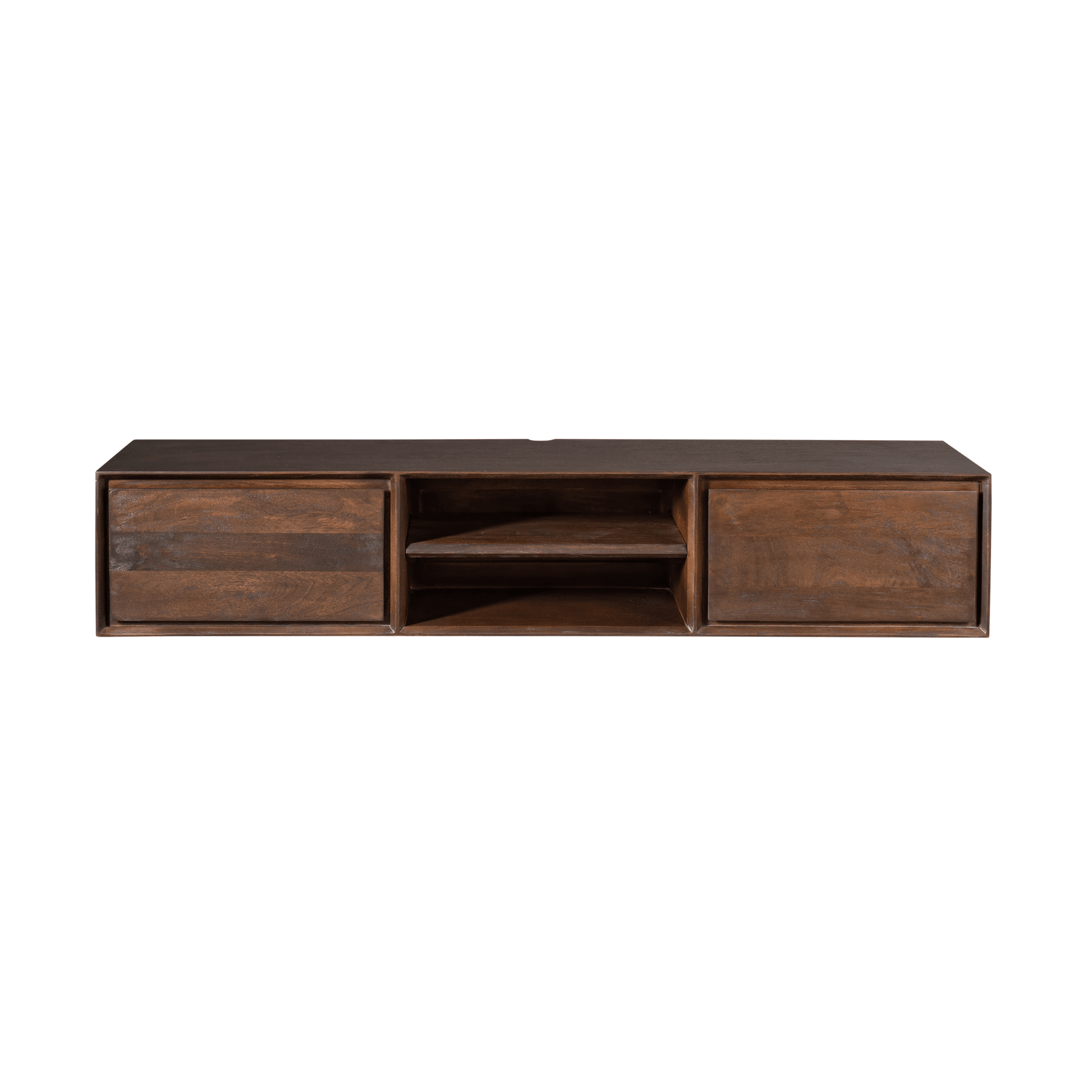 Starfurn Zwevend tv meubel Ambiance Bruin Mangohout 160 cm