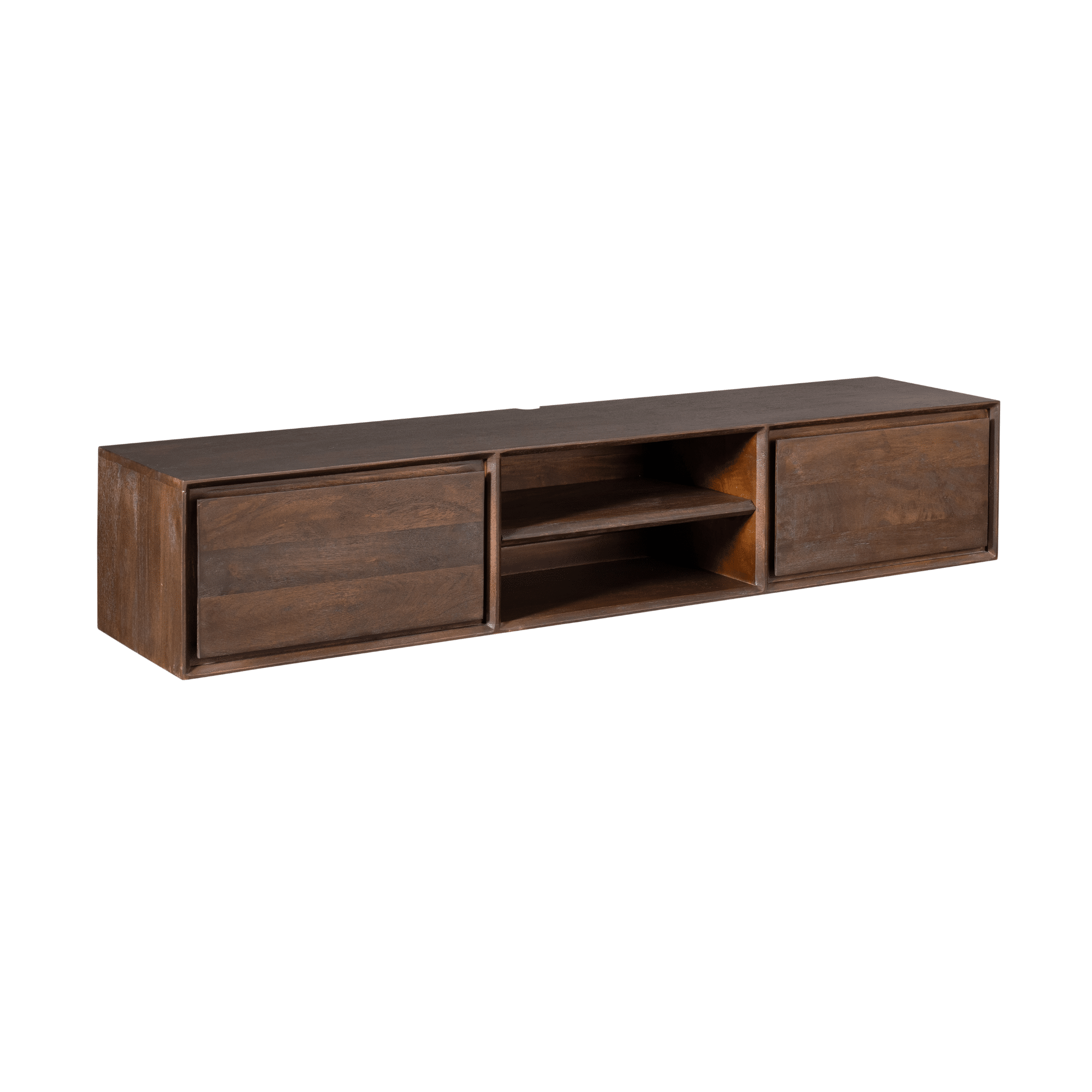Starfurn Zwevend tv meubel Ambiance Bruin Mangohout 160 cm