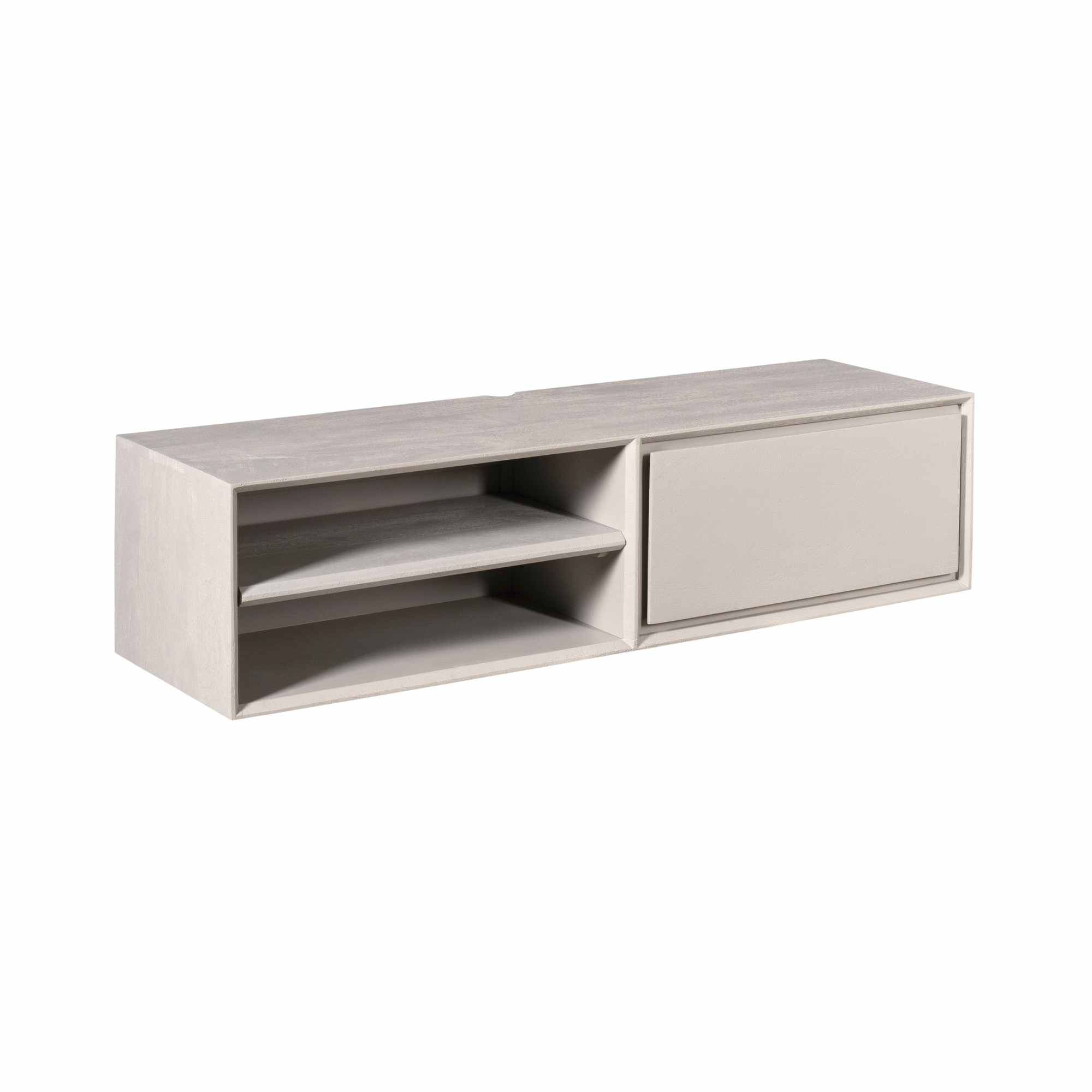 Starfurn Zwevend tv meubel Ambiance Taupe Mangohout 120 cm