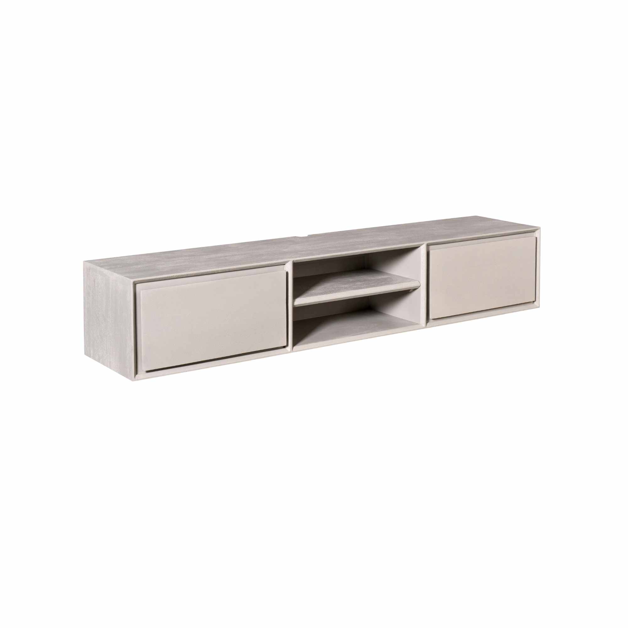 Starfurn Zwevend tv meubel Ambiance Taupe Mangohout 160 cm