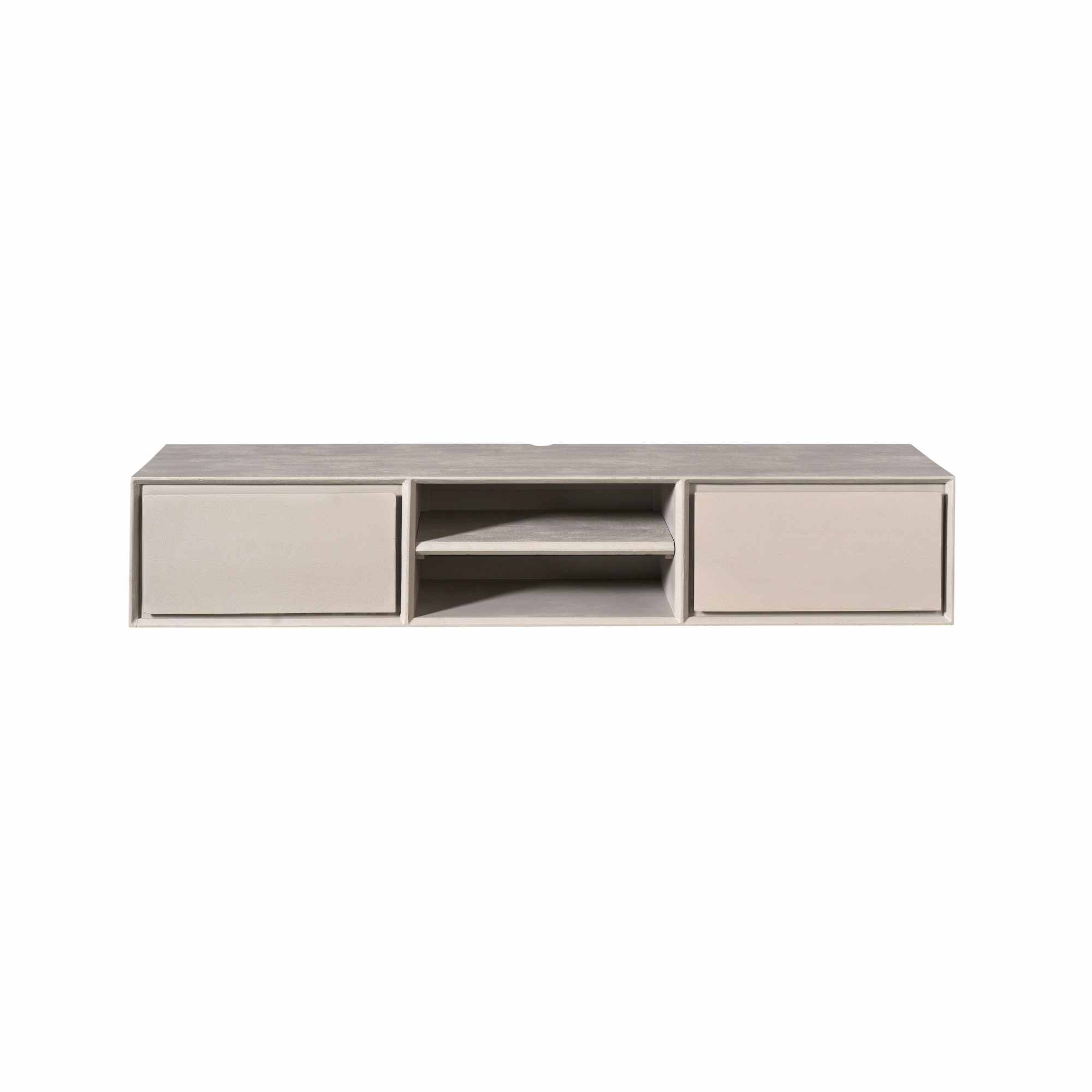 Starfurn Zwevend tv meubel Ambiance Taupe Mangohout 160 cm