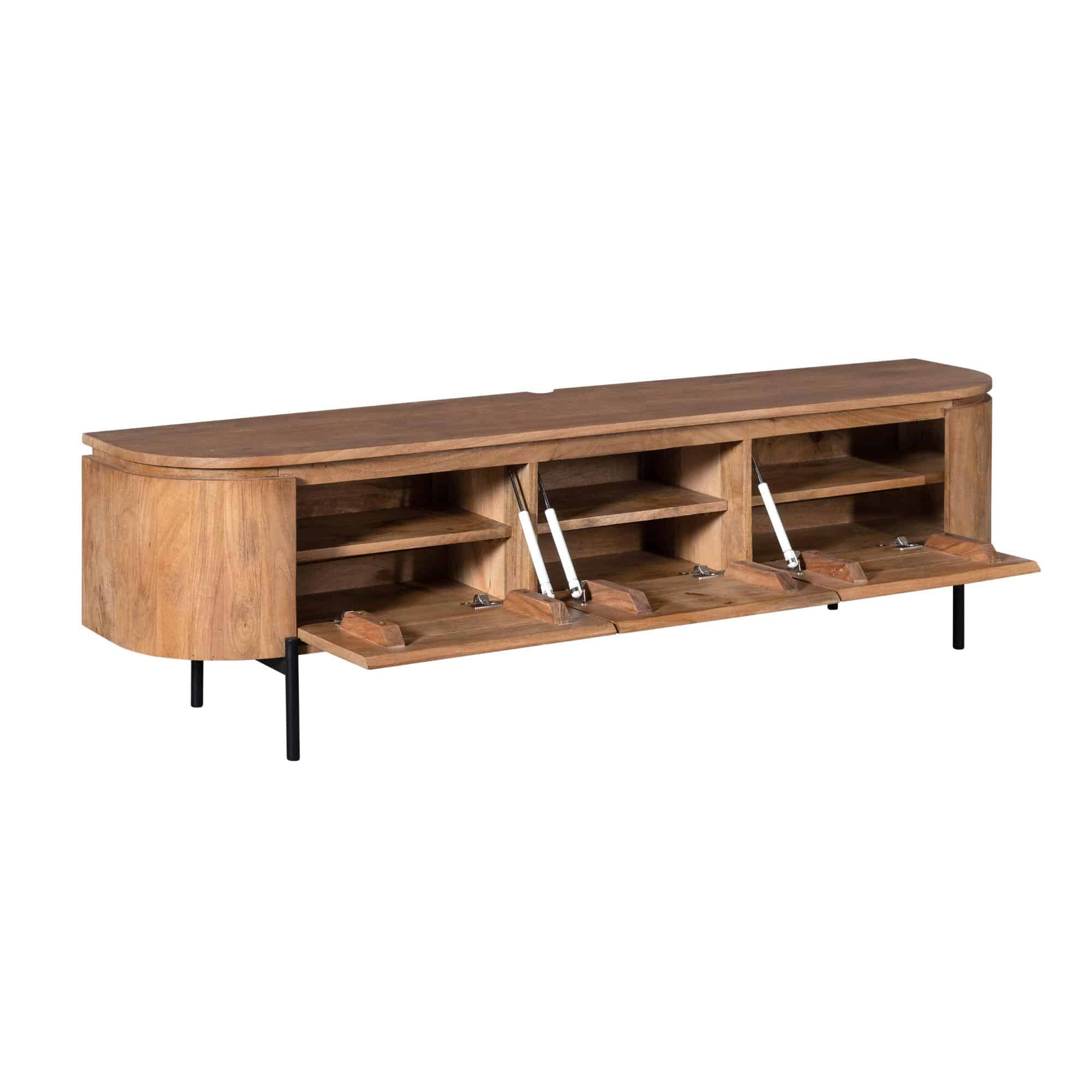 Starfurn tv meubel Excellent naturel 160x35x30 cm mangohout