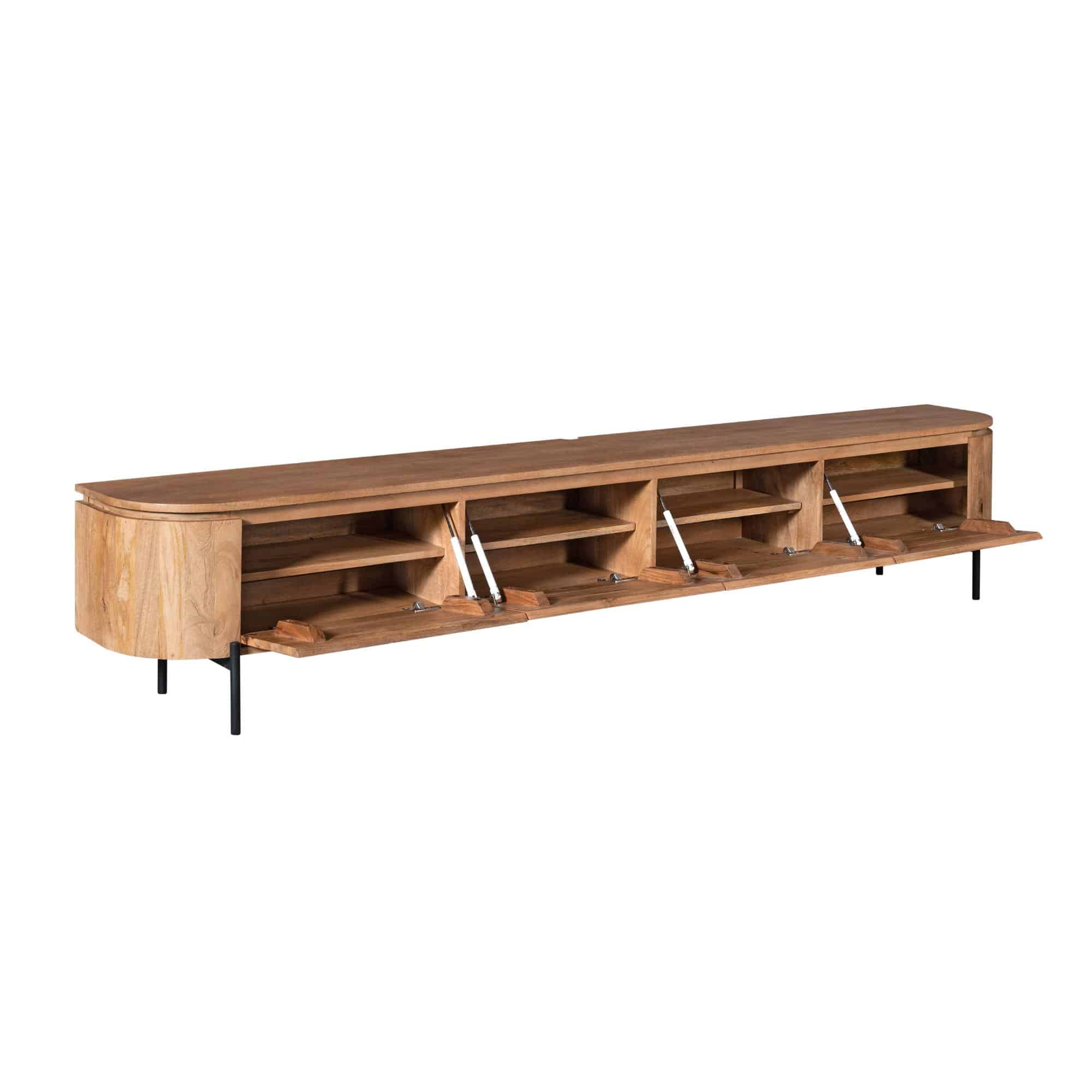 Starfurn tv meubel Excellent naturel 200x35x30 cm mangohout
