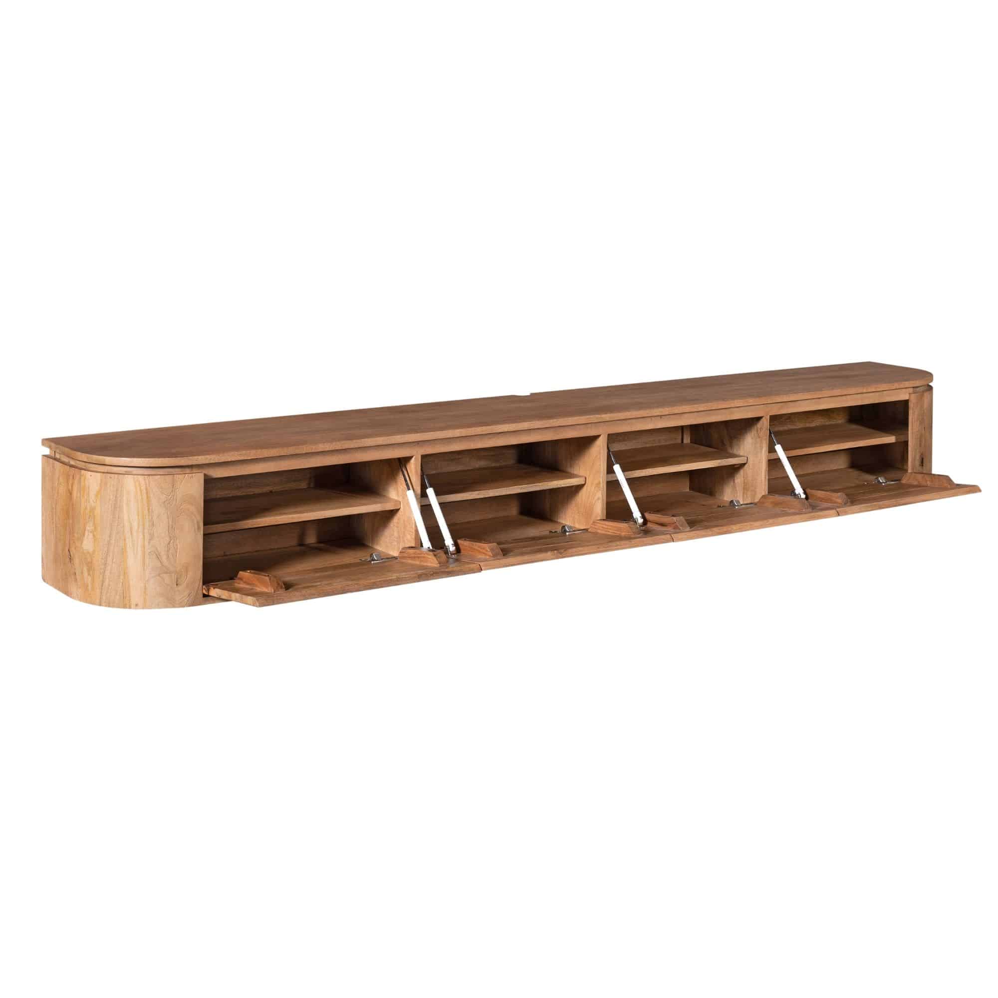 Starfurn tv meubel Excellent naturel 200x35x30 cm mangohout