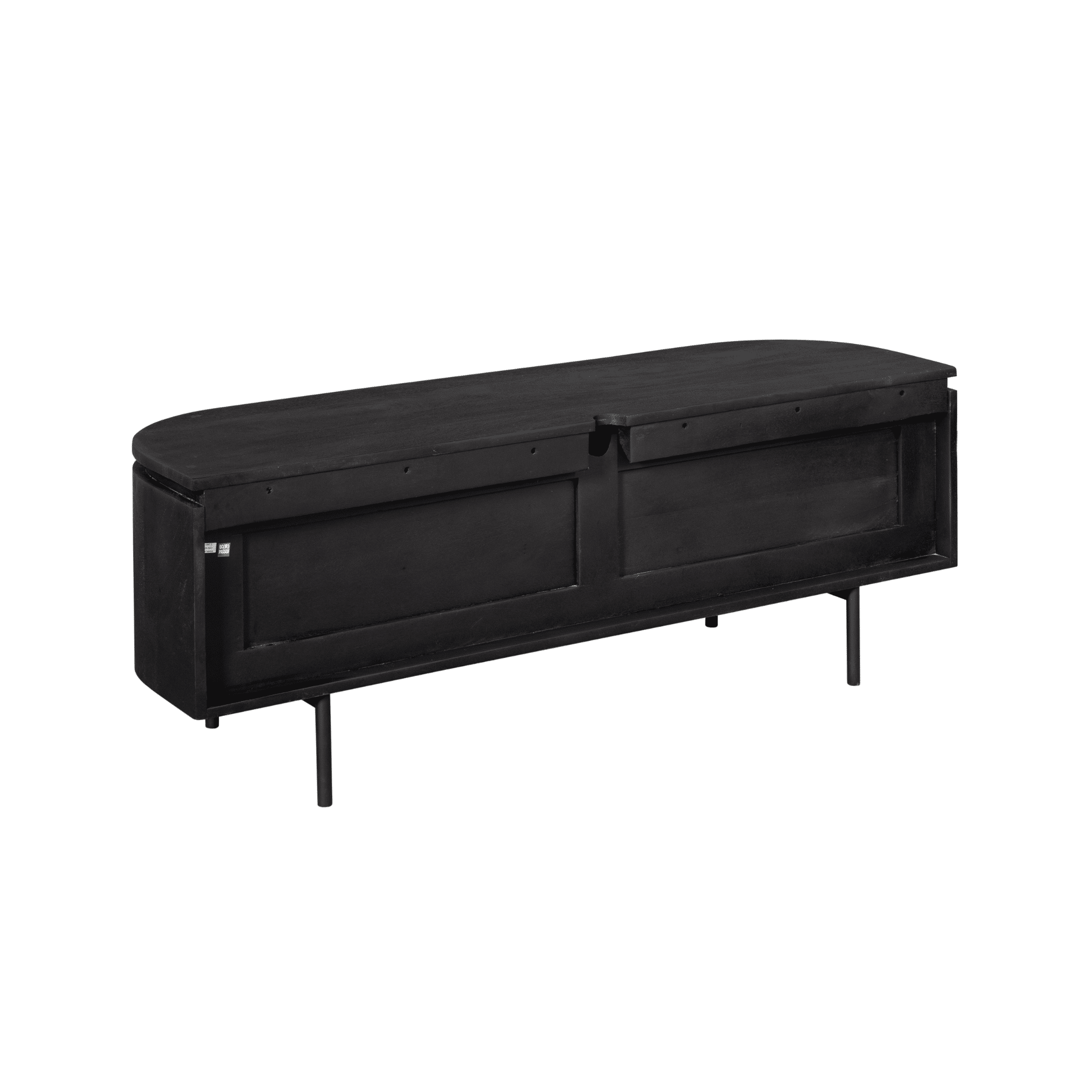 Starfurn tv meubel Excellent zwart 120x35x30 cm mangohout