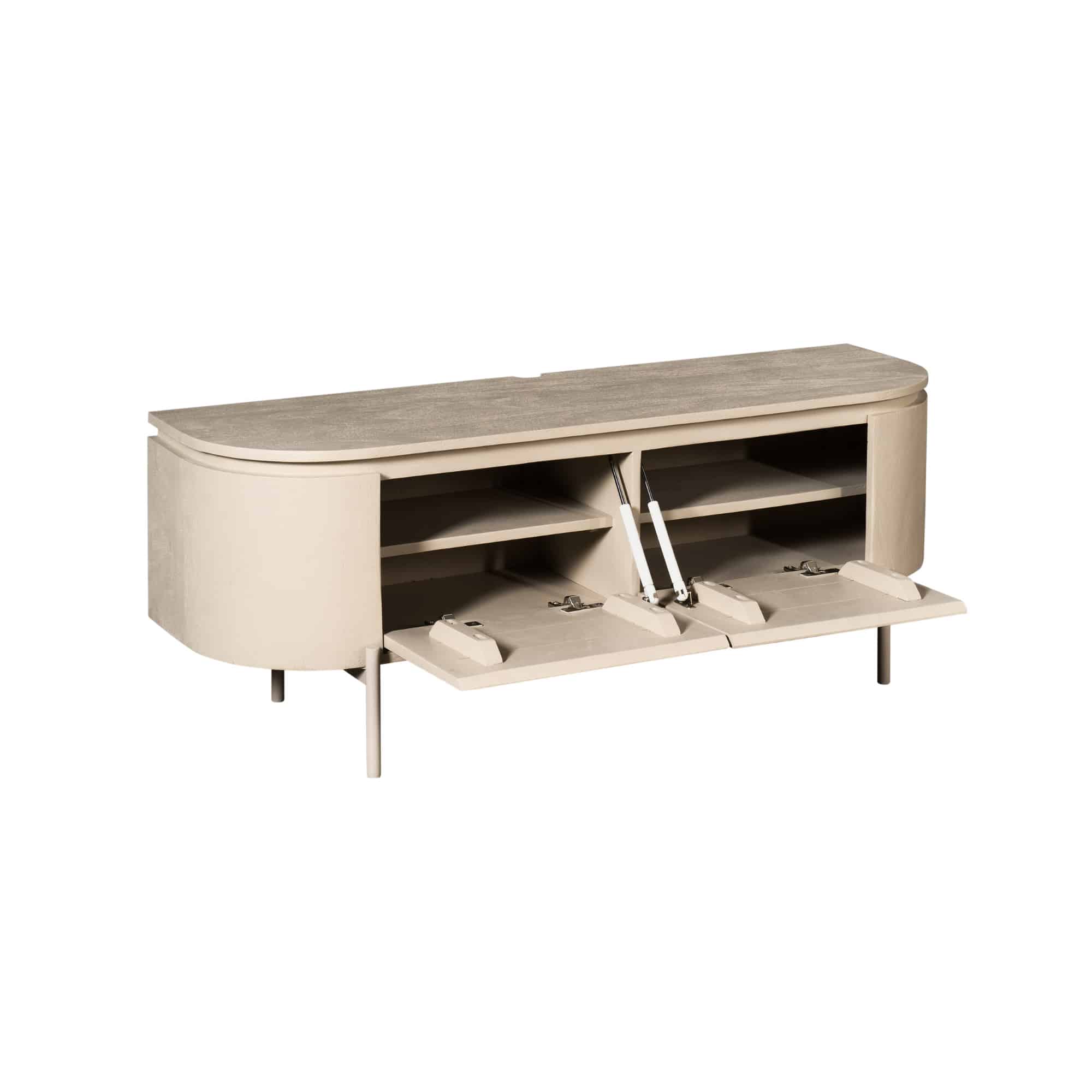 Starfurn tv meubel Excellent zand 120x35x30 cm mangohout