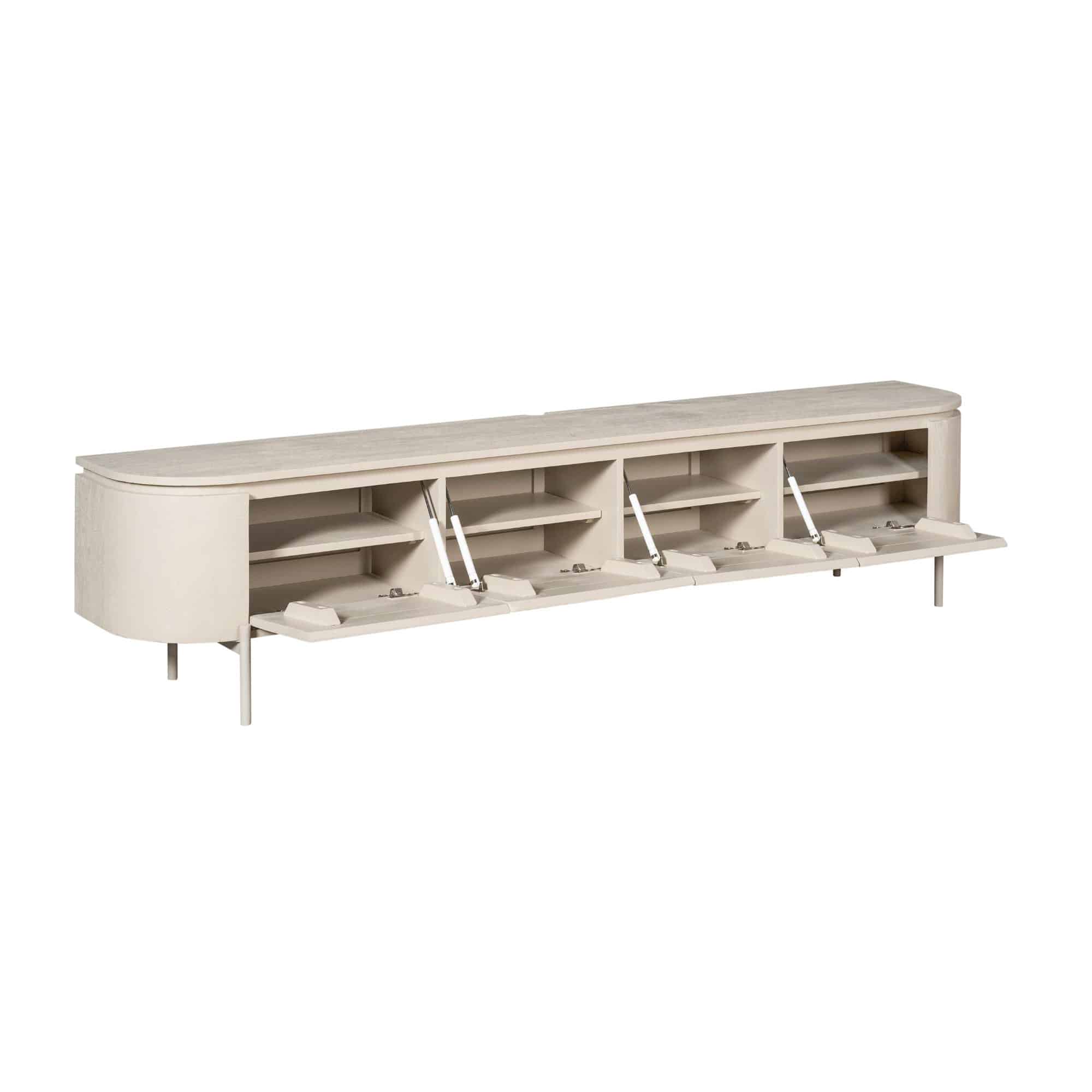 Starfurn tv meubel Excellent zand 200x35x45 cm mangohout