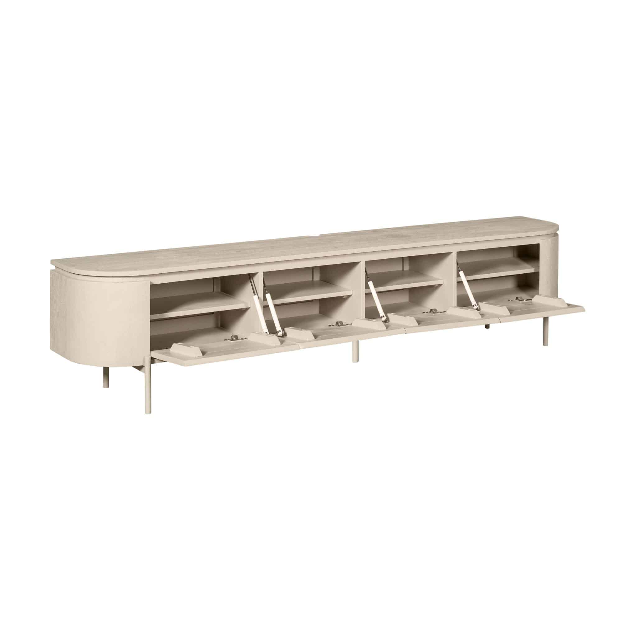 Starfurn tv meubel Excellent zand 240x35x45 cm mangohout