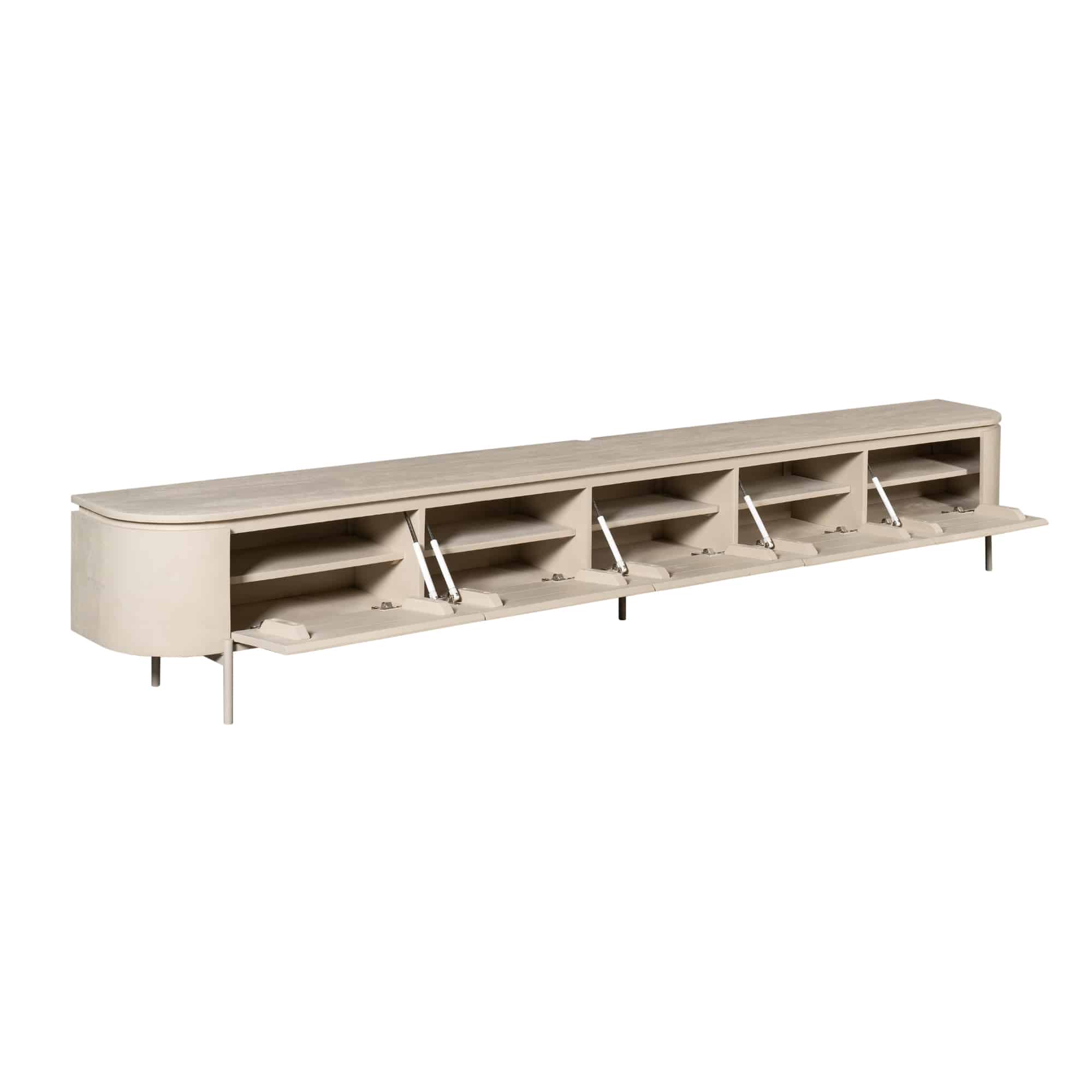 Starfurn tv meubel Excellent zand 280x35x30 cm mangohout