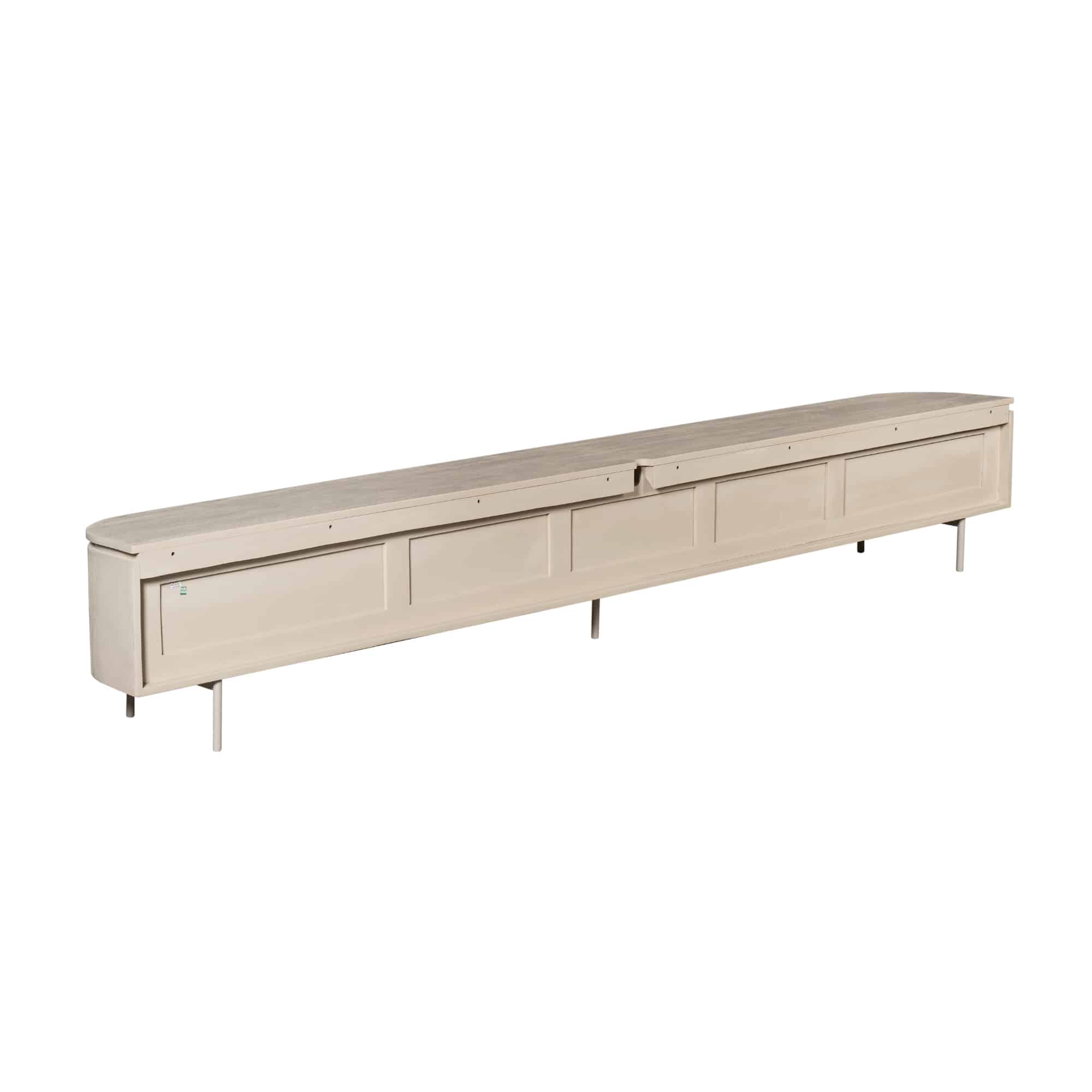Starfurn tv meubel Excellent zand 280x35x30 cm mangohout