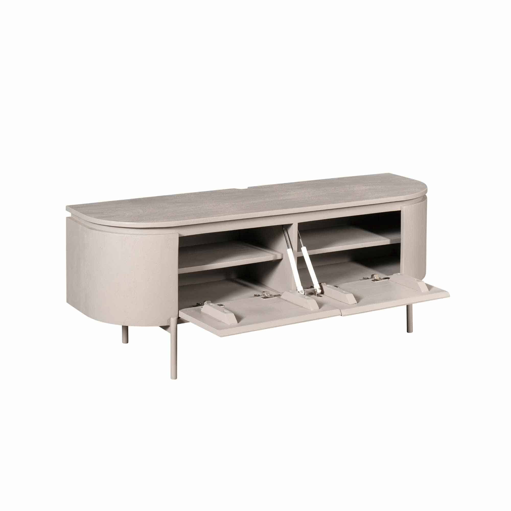 Starfurn tv meubel Excellent taupe 120x35x30 cm mangohout