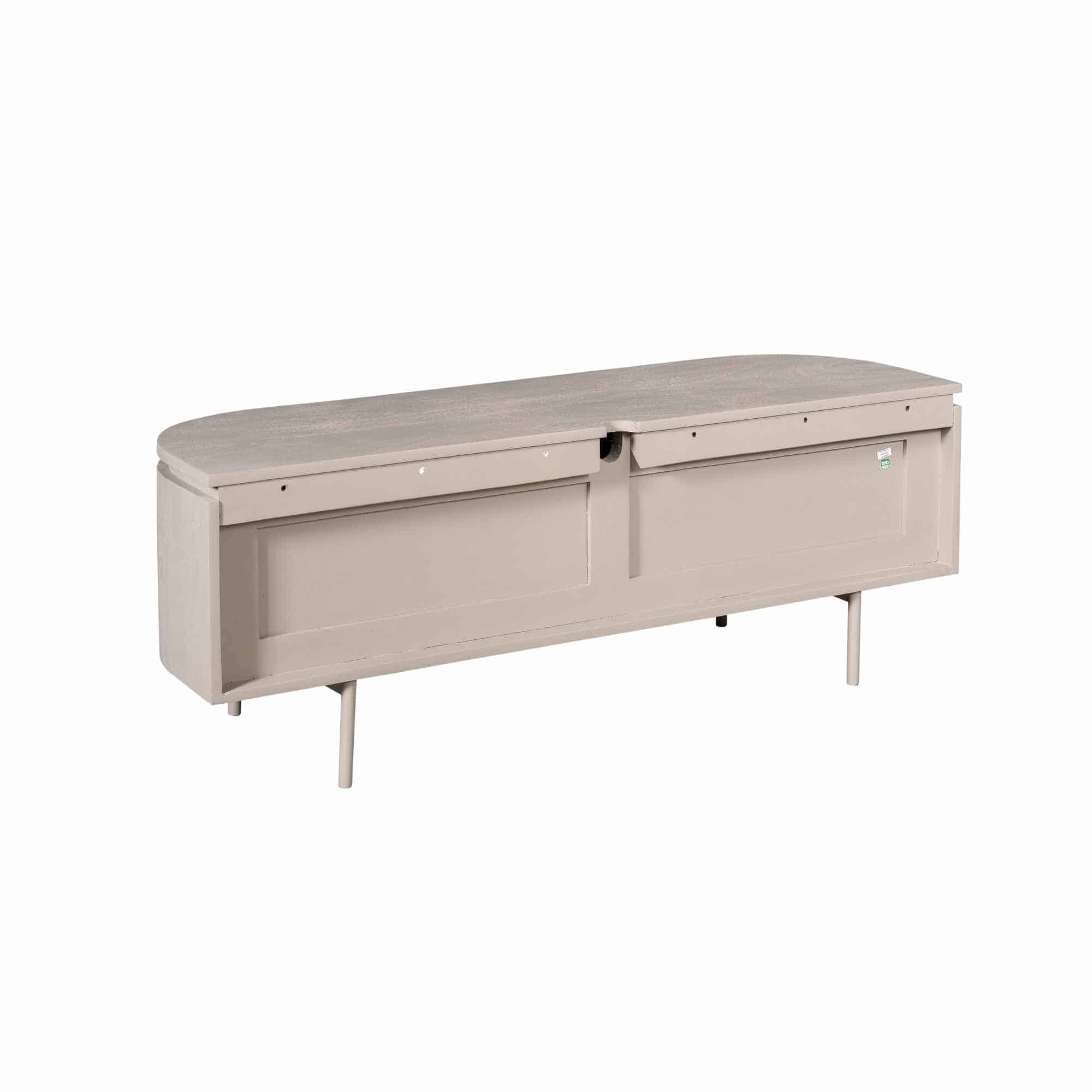 Starfurn tv meubel Excellent taupe 120x35x30 cm mangohout