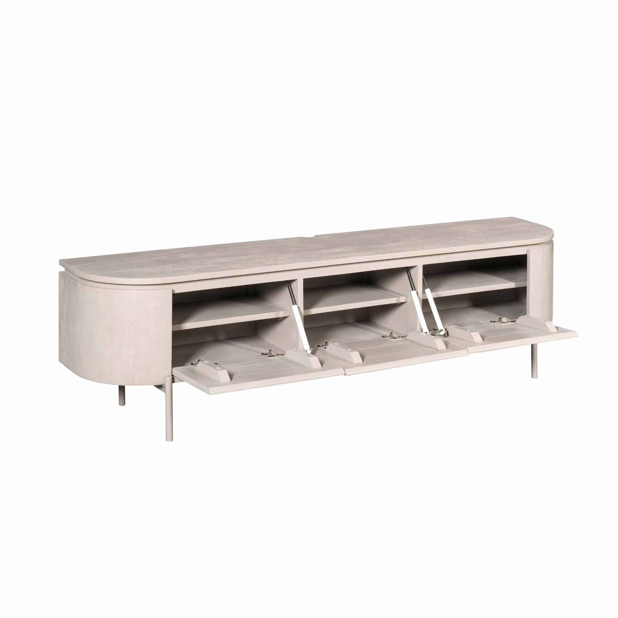 Starfurn tv meubel Excellent taupe 160x35x45 cm mangohout