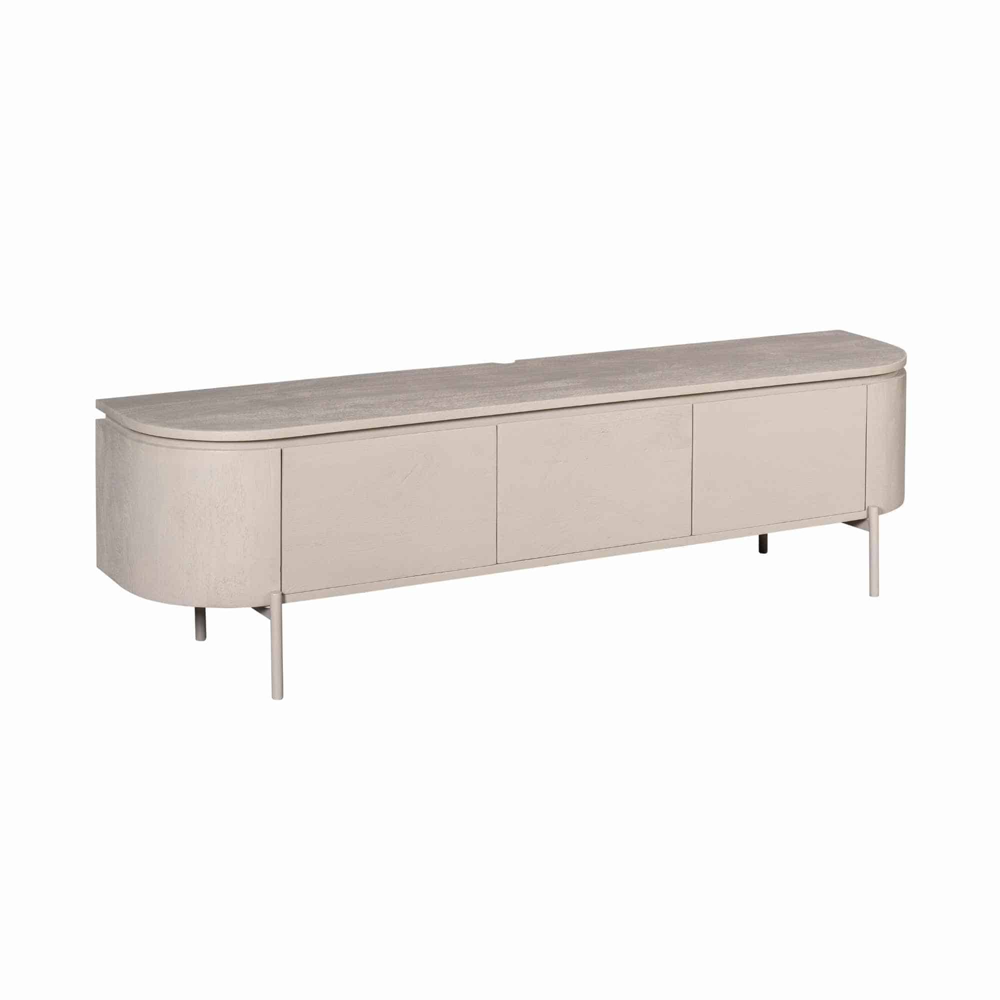Starfurn tv meubel Excellent taupe 160x35x45 cm mangohout