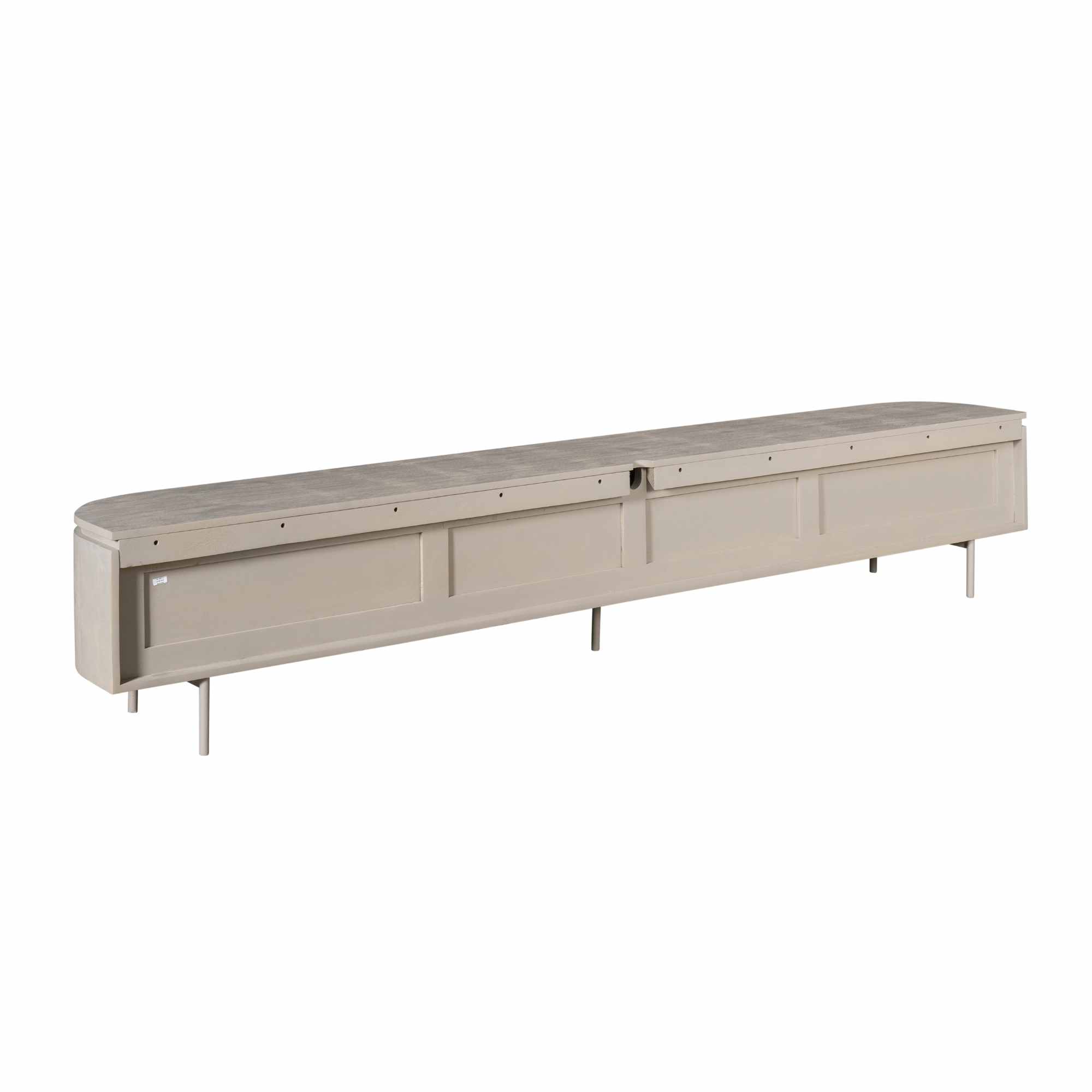 Starfurn tv meubel Excellent taupe 240x35x30 cm mangohout