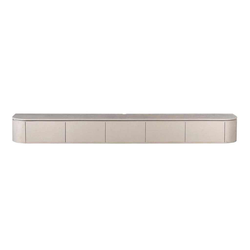 Starfurn tv meubel Excellent taupe 280x35x30 cm mangohout