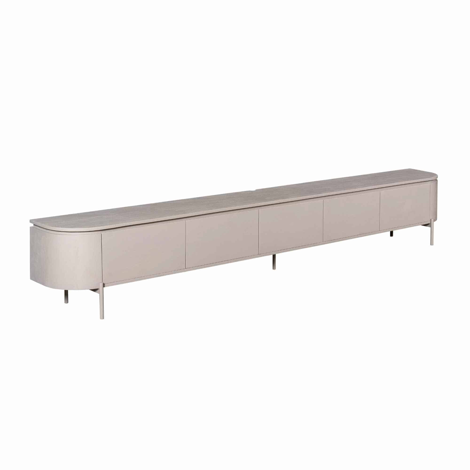 Starfurn tv meubel Excellent taupe 280x35x30 cm mangohout