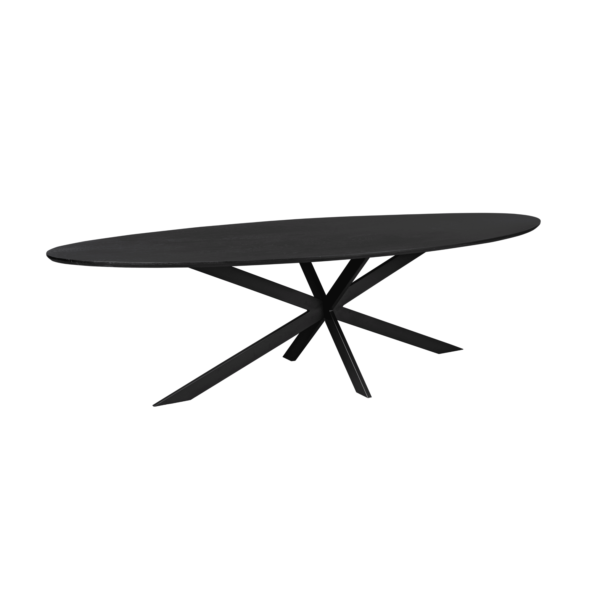 Starfurn Eiken eettafel Ferris | Ovaal 280 cm | Zwart