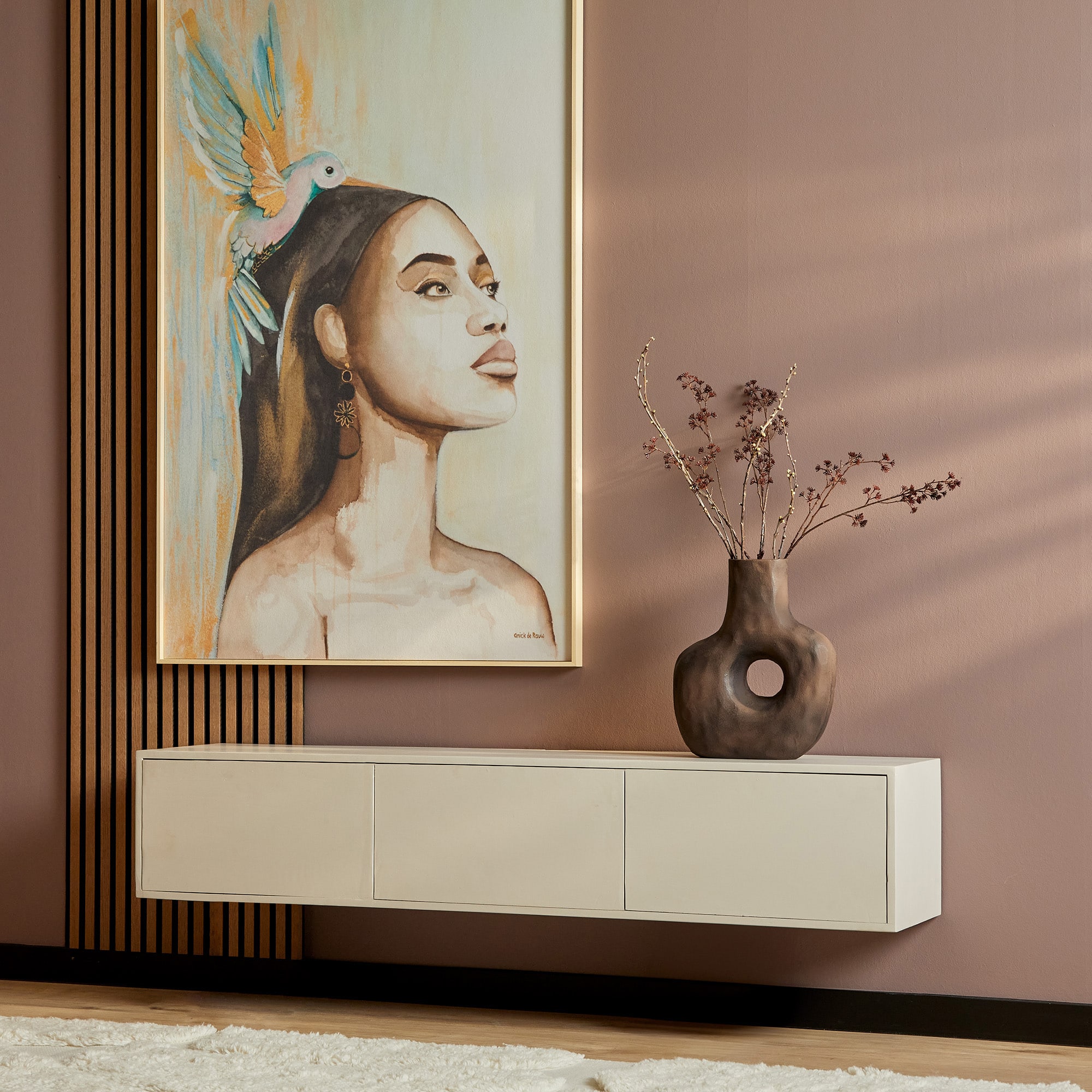 Starfurn Zwevend tv meubel Vision Sand | 160 cm