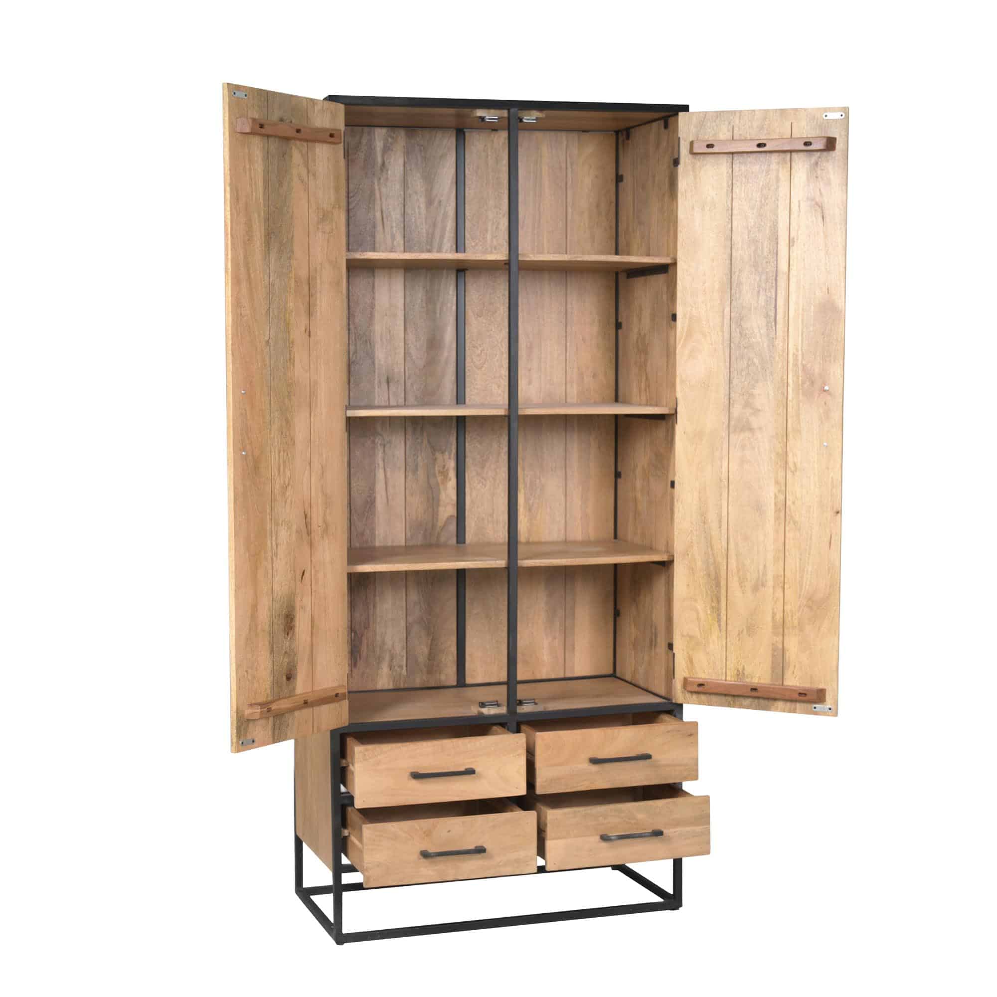 Starfurn Kabinet Dakota Naturel Mangohout 90 cm