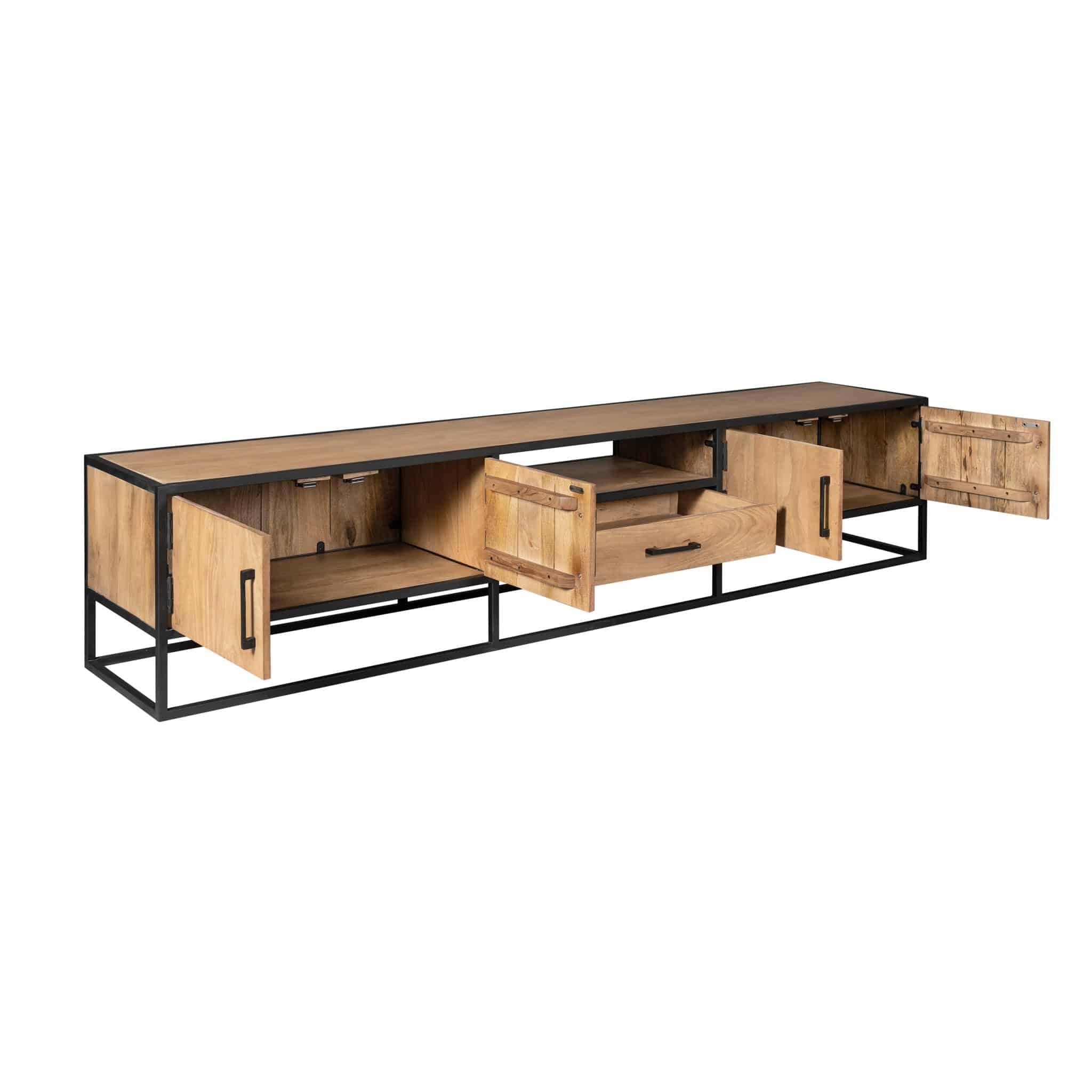 Starfurn Tv meubel Dakota Naturel Mangohout 240 cm