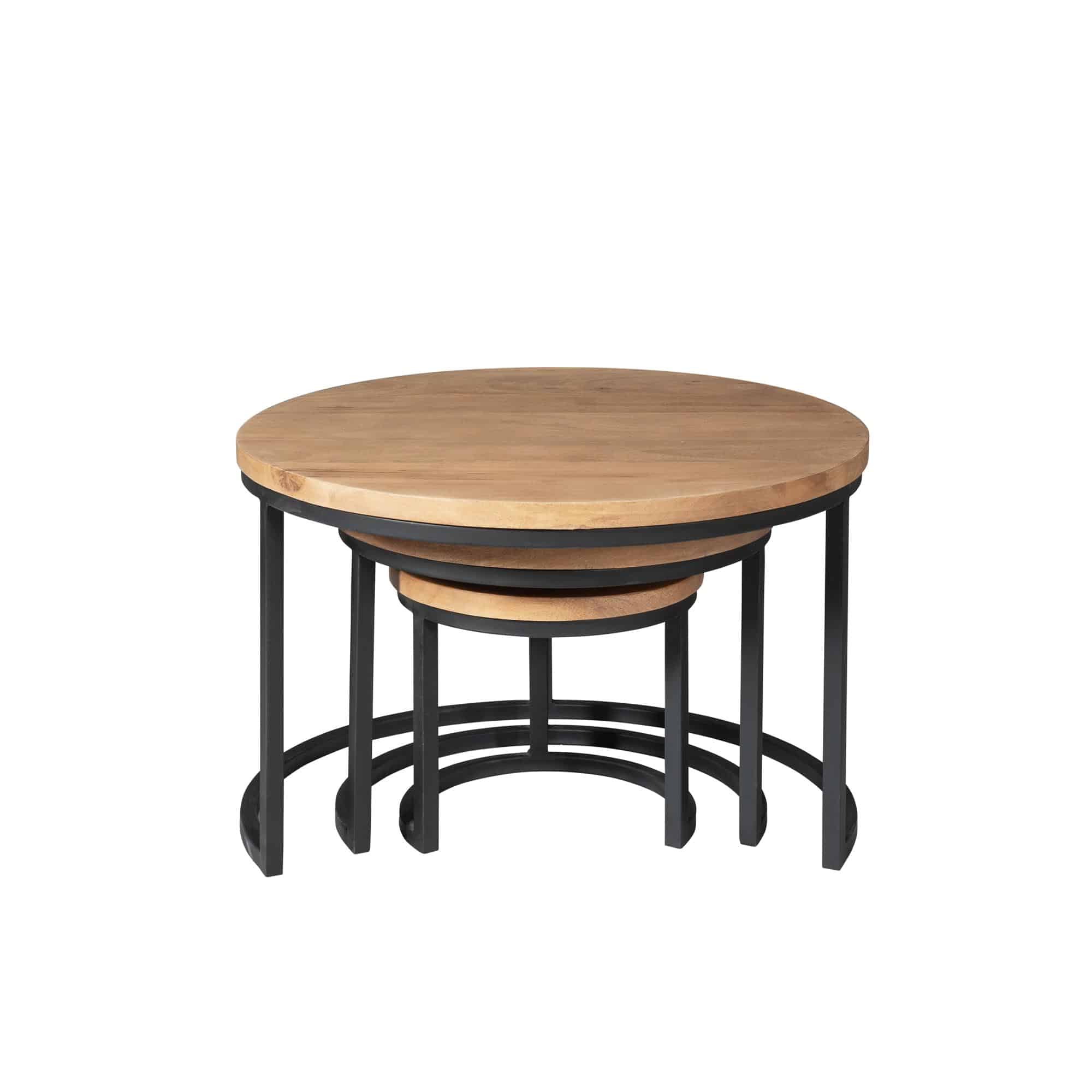 Starfurn Salontafel set Dakota Naturel Mangohout 70 cm