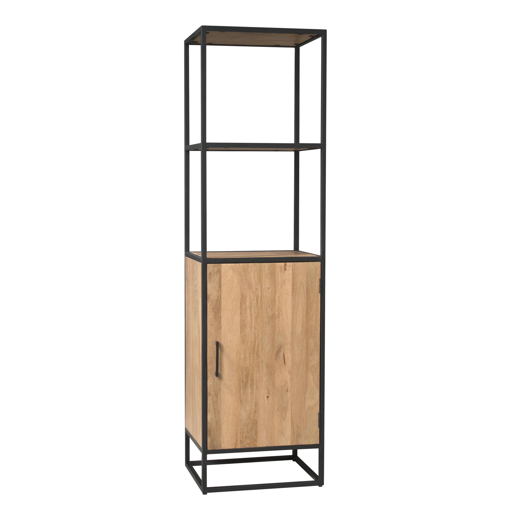 Starfurn Boekenkast Dakota met deur Naturel Mangohout 55 cm