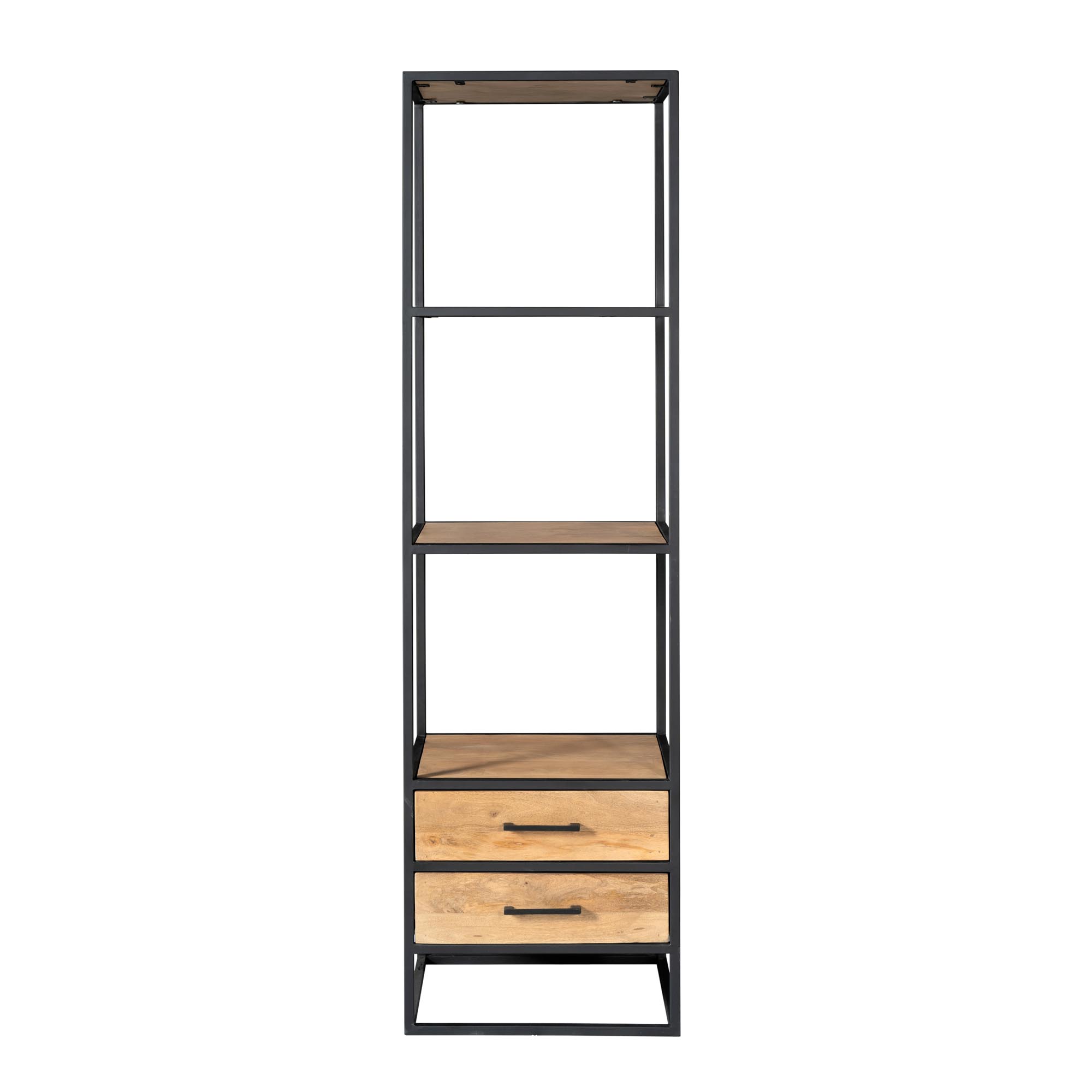 Starfurn Boekenkast Dakota met lades Naturel Mangohout 55 cm