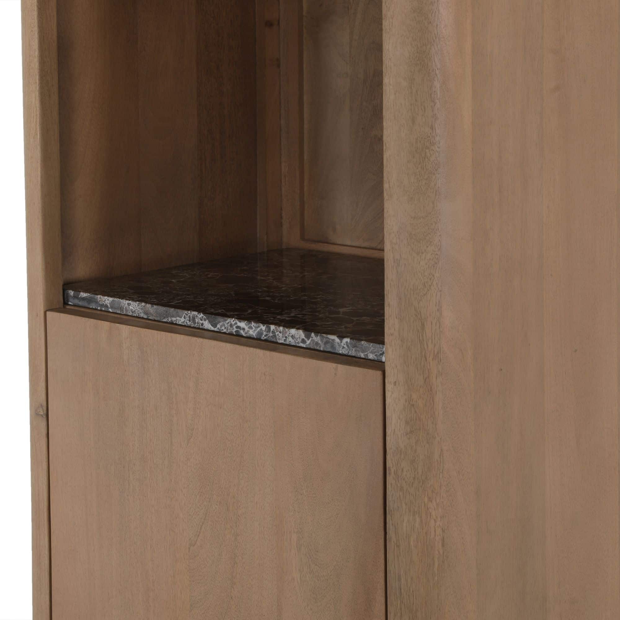 Starfurn Boekenkast Dallas Naturel Mangohout 55 cm