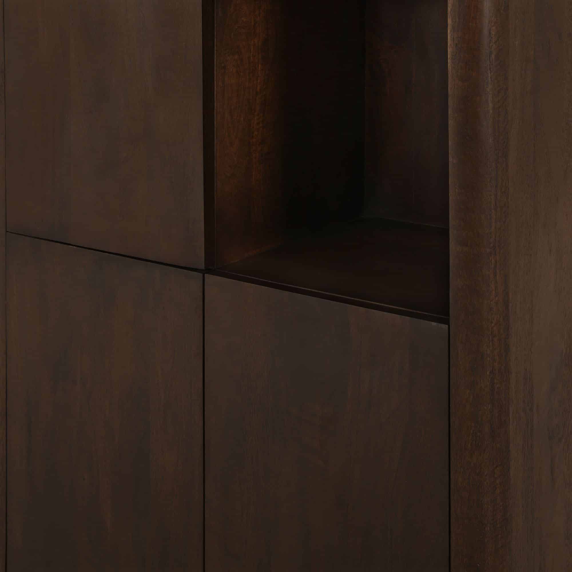 Starfurn Vakkenkast Dallas Bruin Mangohout 90 cm