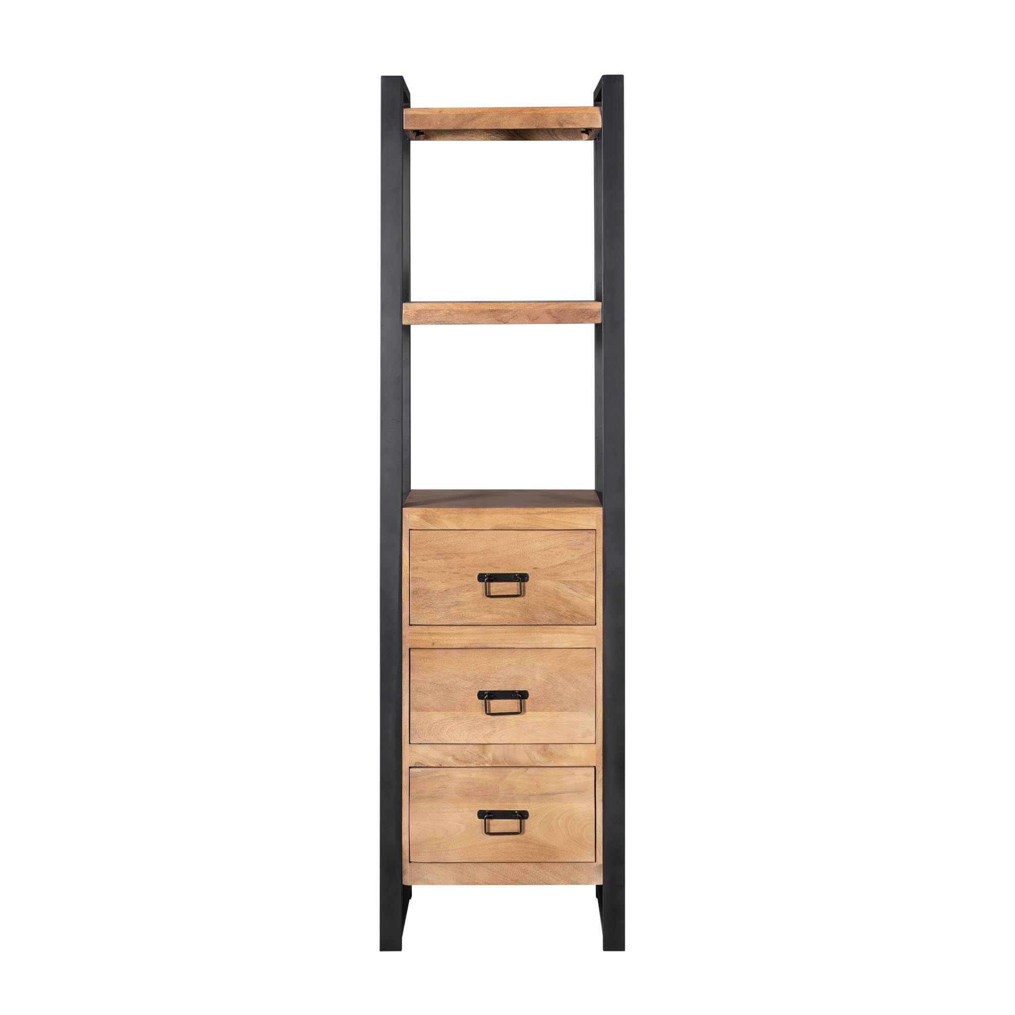 Starfurn Boekenkast Britt met lades Naturel Mangohout 55 cm
