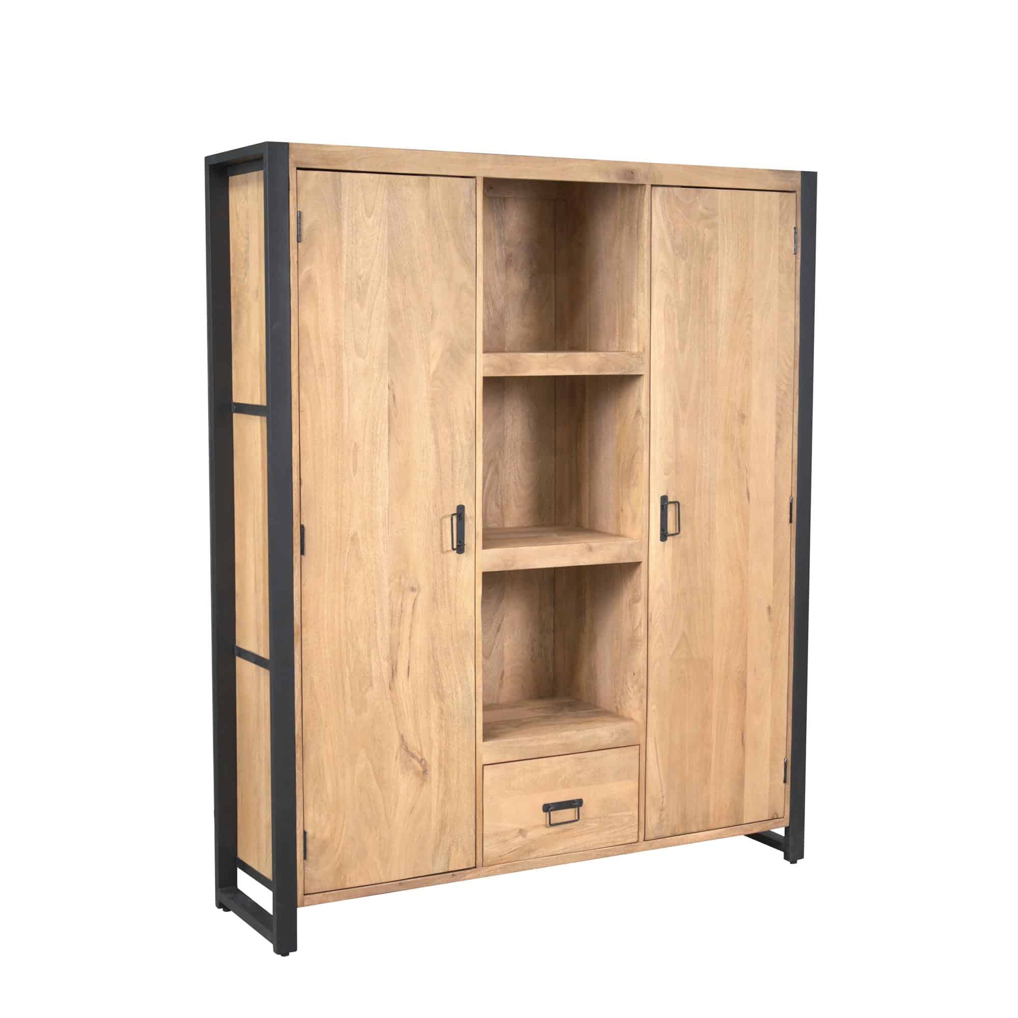 Starfurn Boekenkast Britt Naturel Mangohout 150 cm