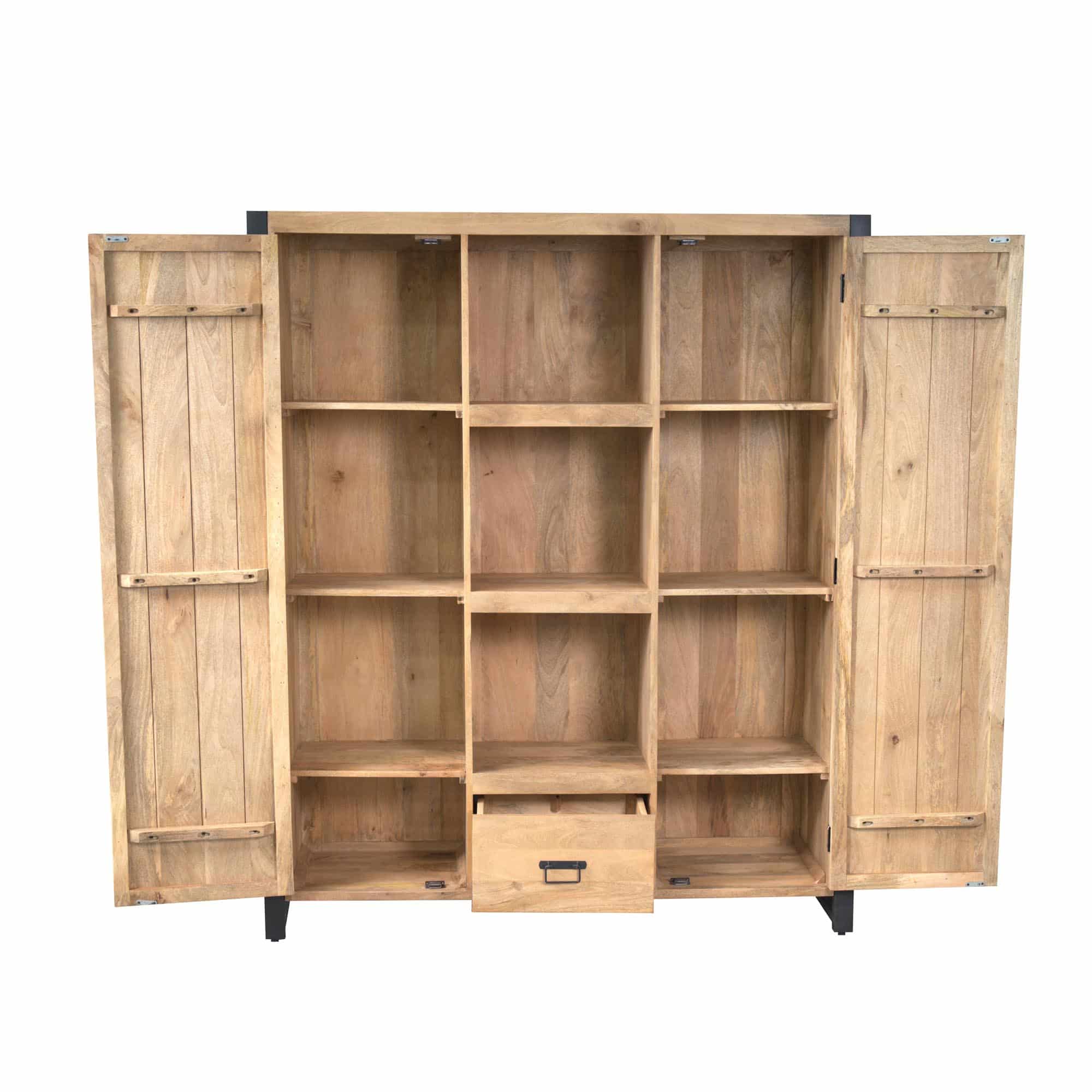 Starfurn Boekenkast Britt Naturel Mangohout 150 cm