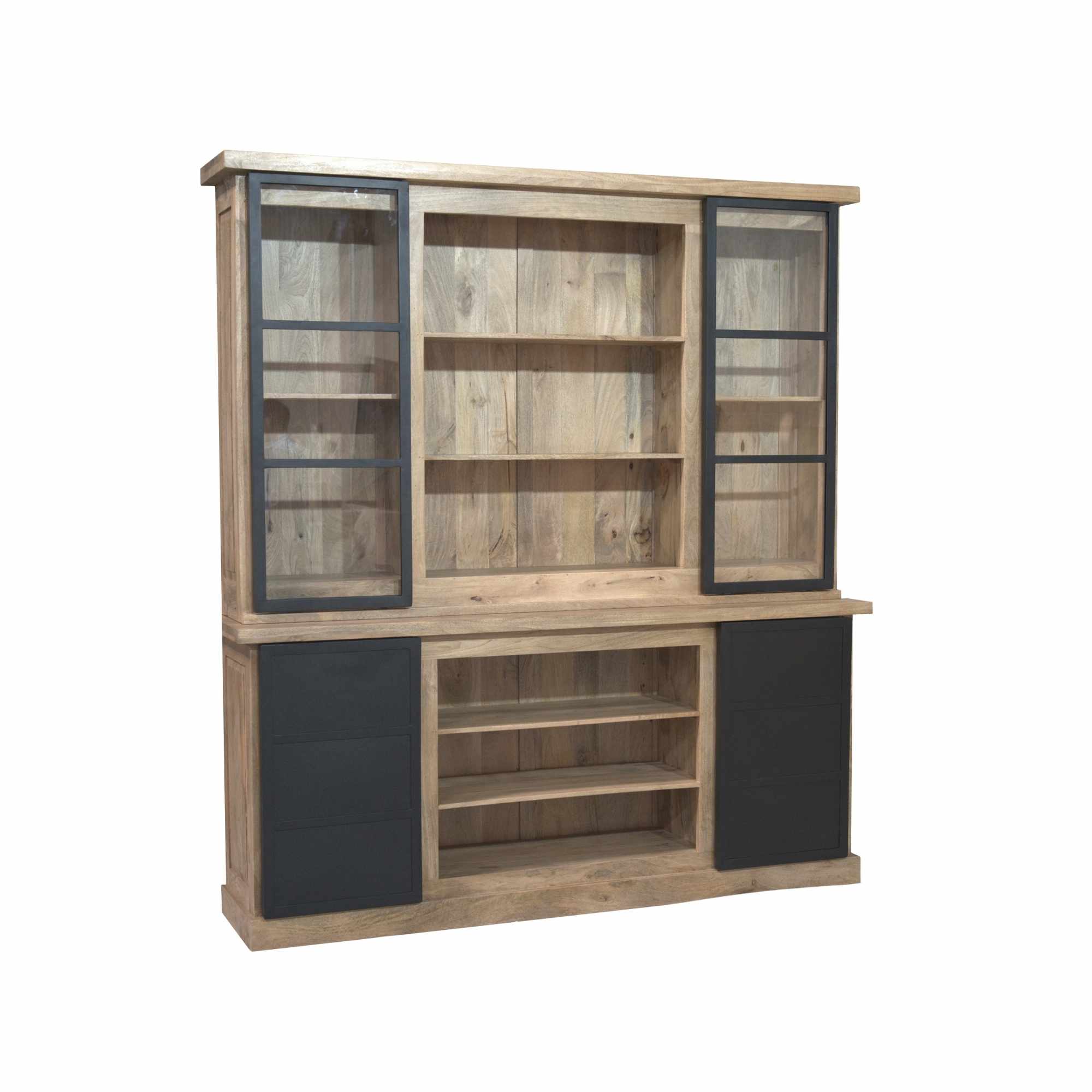 Starfurn Vitrinekast Noa Naturel Mangohout 200 cm