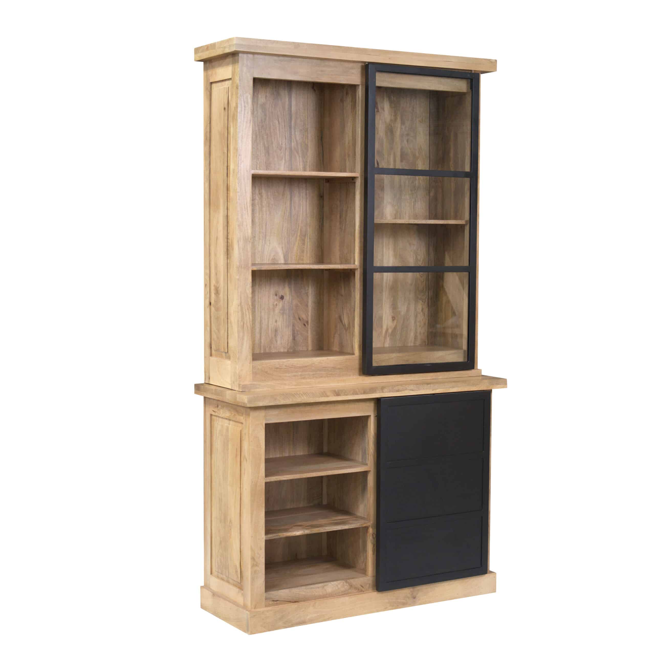 Starfurn Vitrinekast Noa Naturel Mangohout 120 cm