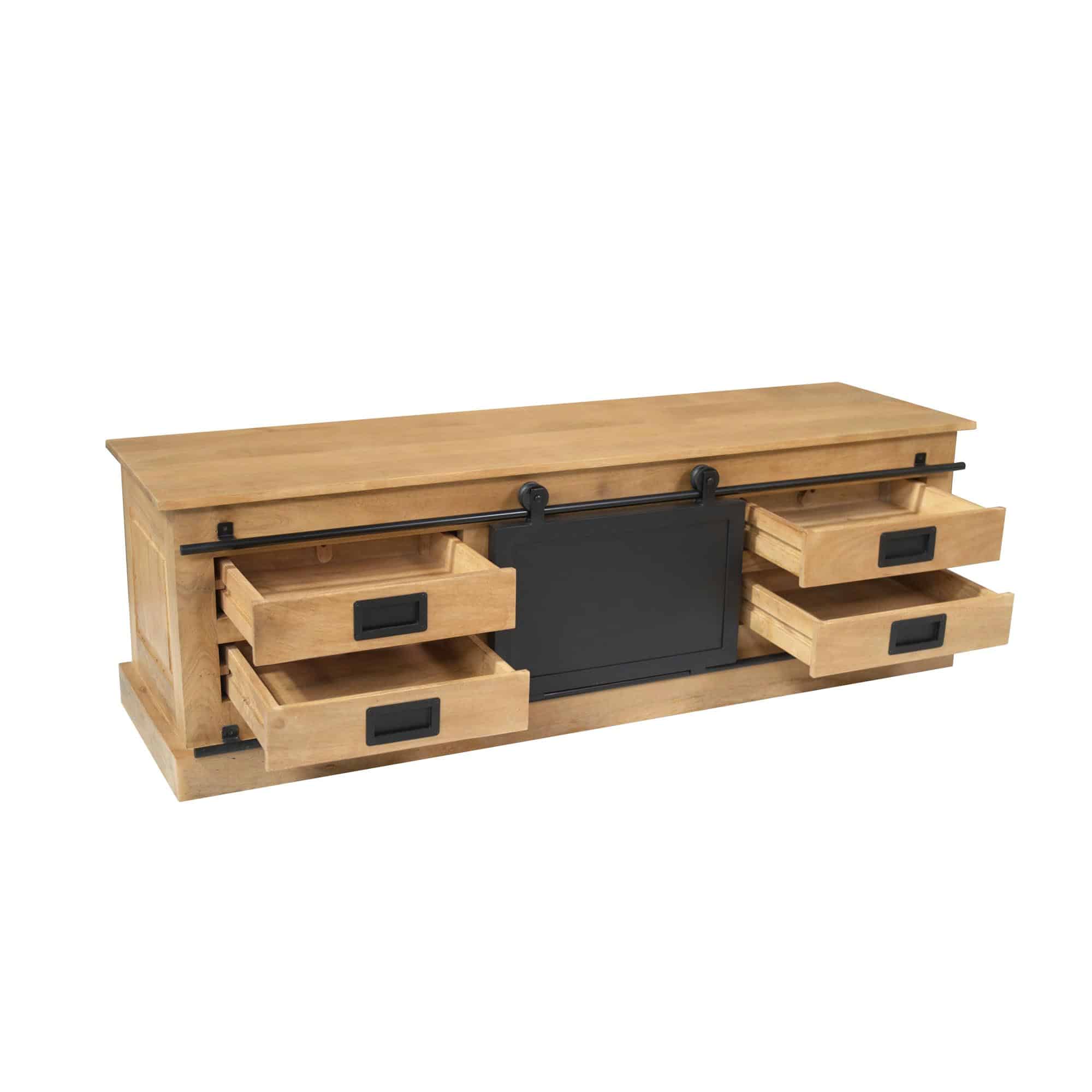 Starfurn Tv meubel Fresno Naturel Mangohout 155 cm