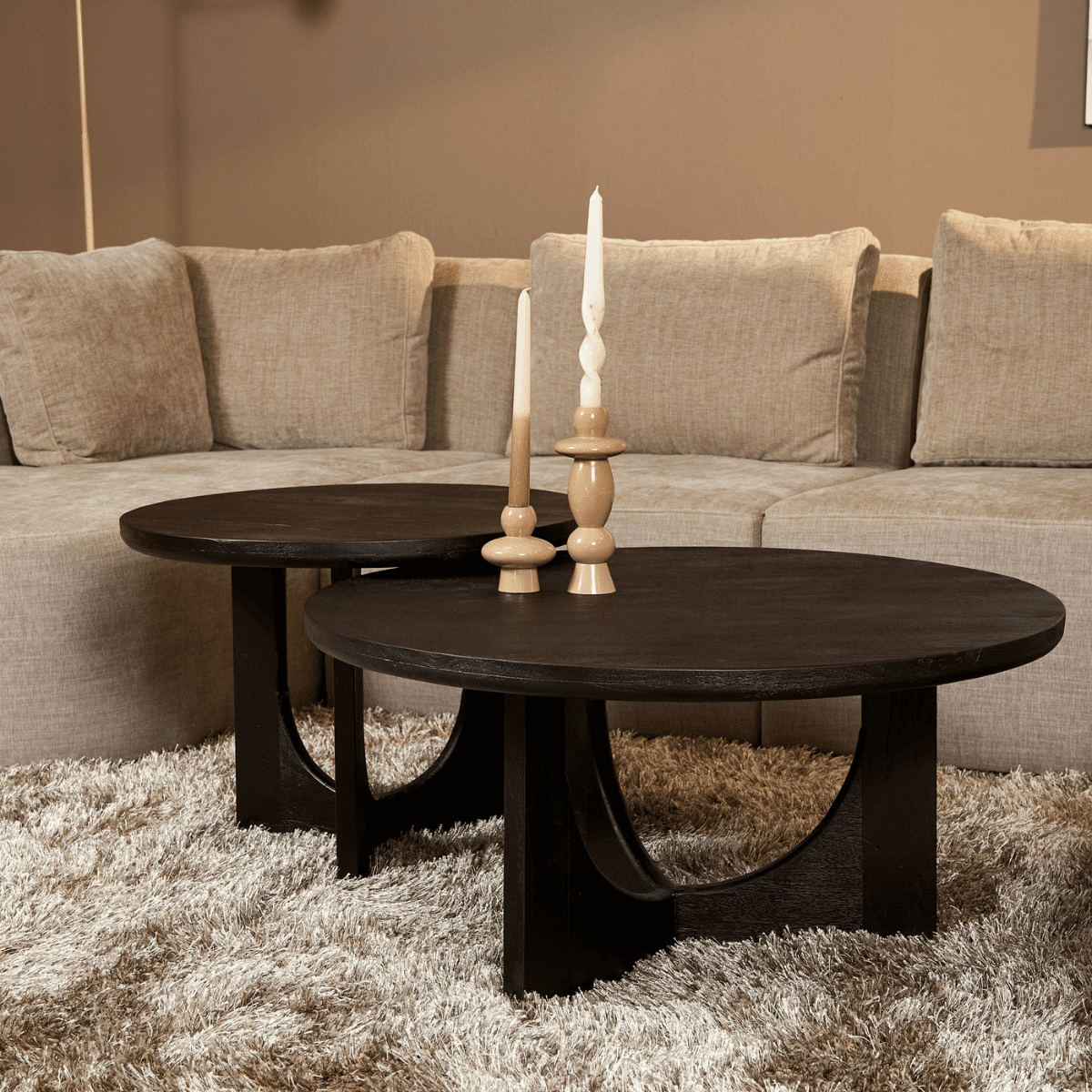 Starfurn Salontafel Guus | Zwart | 80 cm