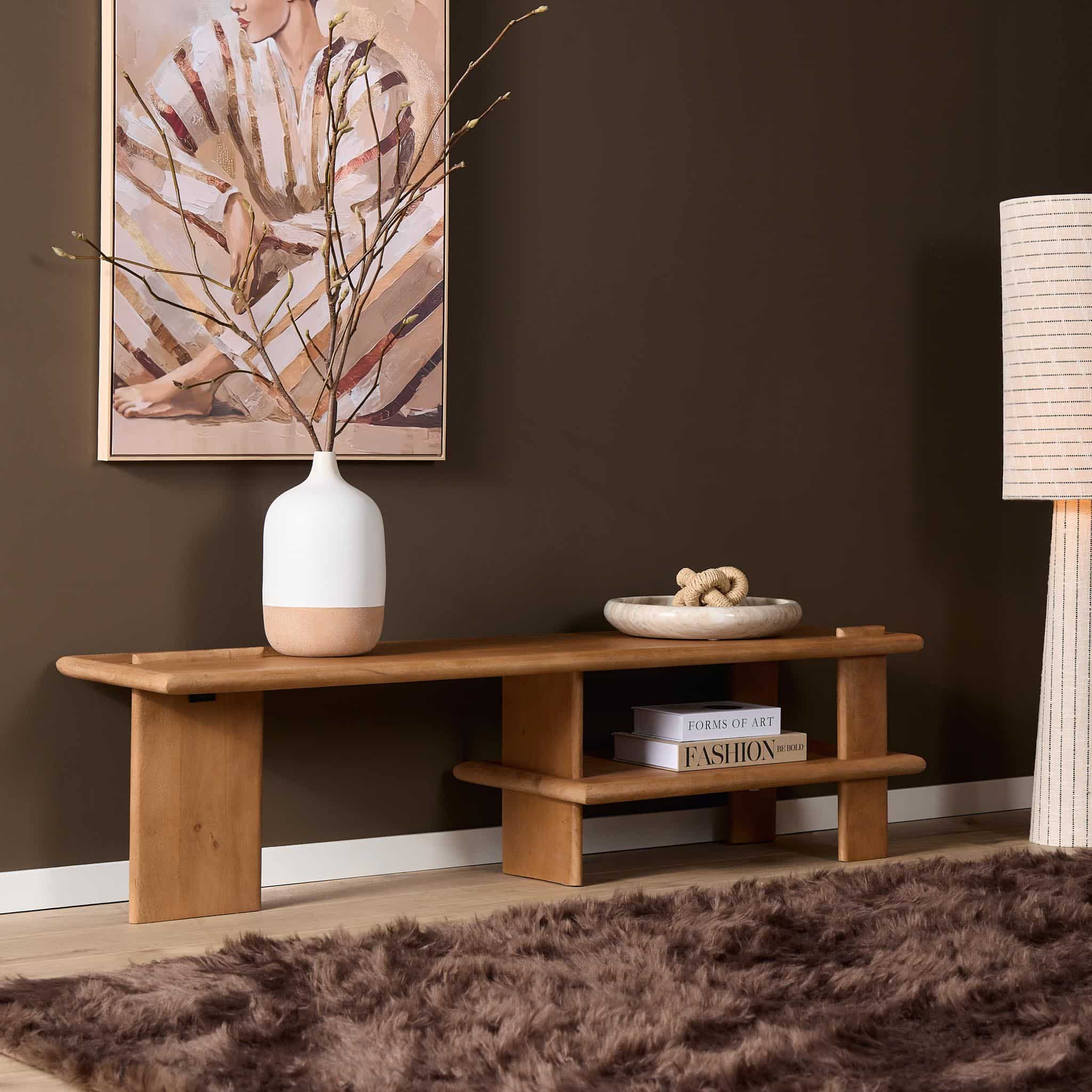 Starfurn Tv meubel Lina Naturel Mangohout 160 cm