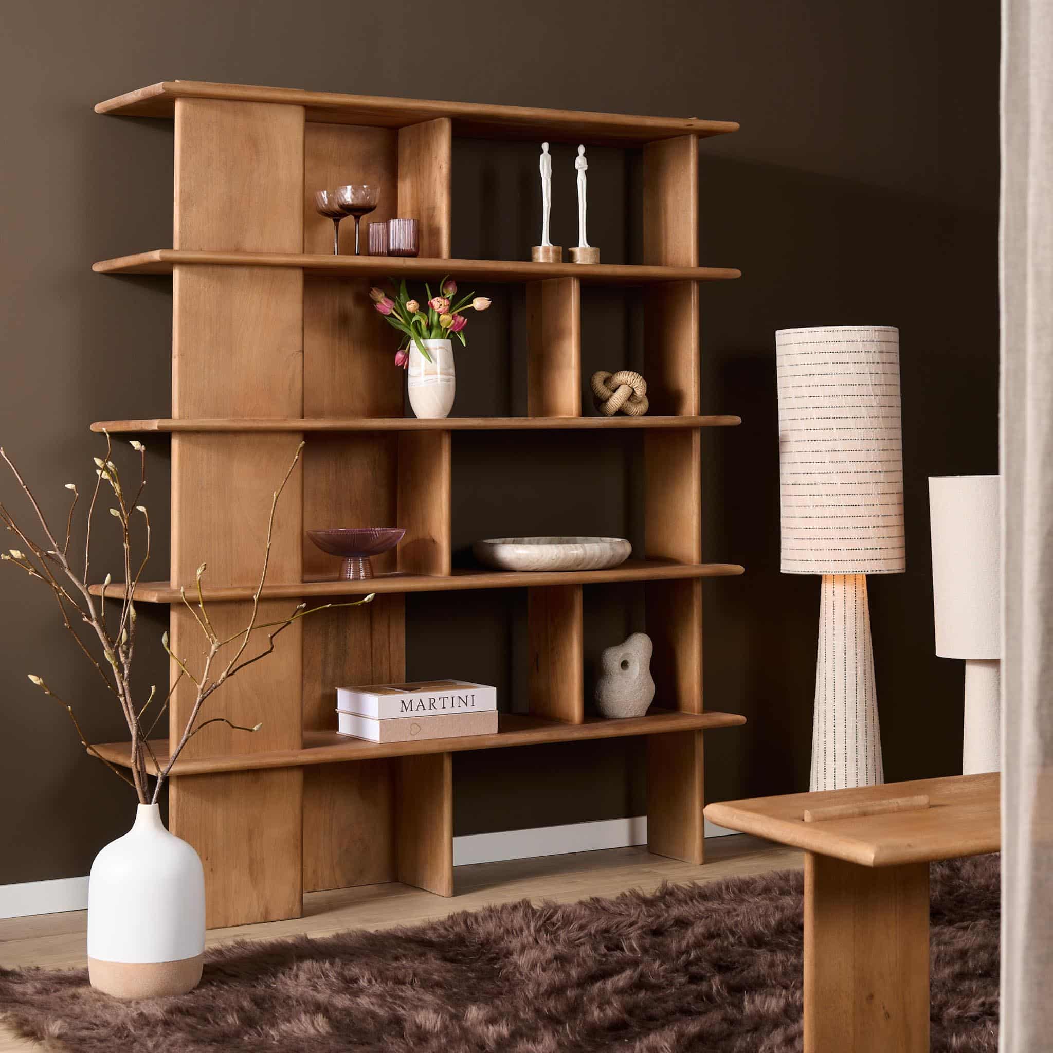 Starfurn Wandkast Lina Naturel Mangohout 150 cm