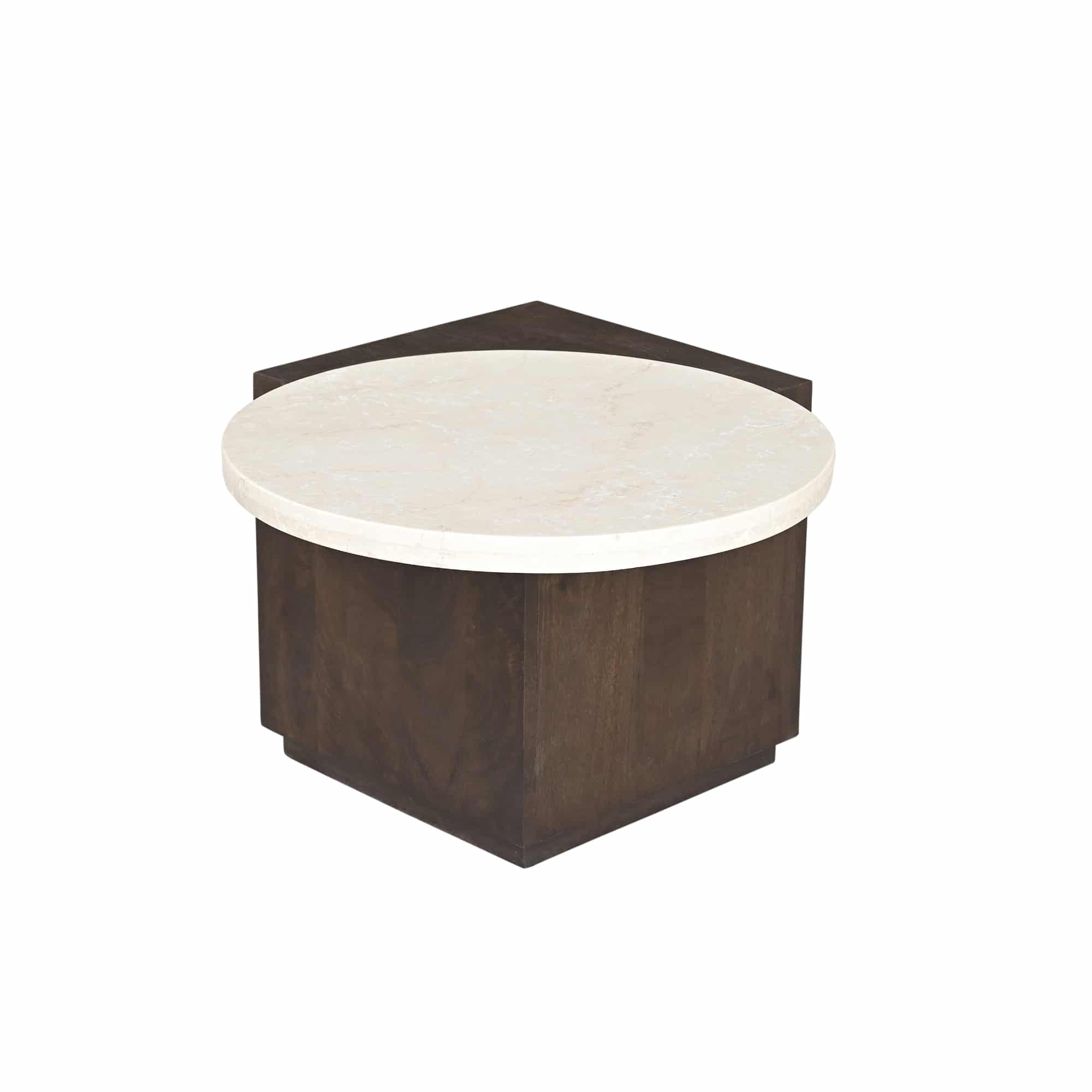 Starfurn Bijzettafel Numa Bruin marmer 60 cm