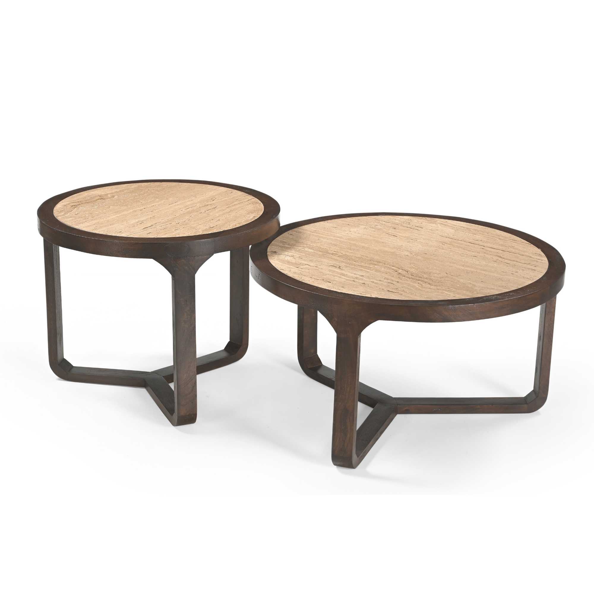 Starfurn Salontafel Morris Bruin Travertin 75 cm