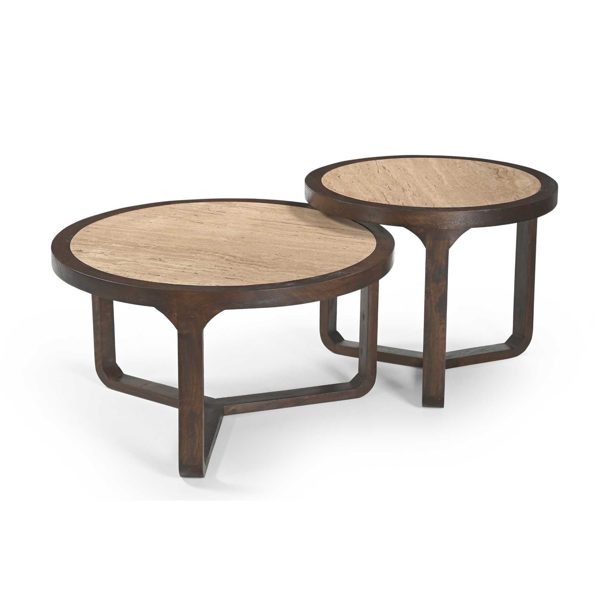 Starfurn Salontafel Morris Bruin Travertin 75 cm