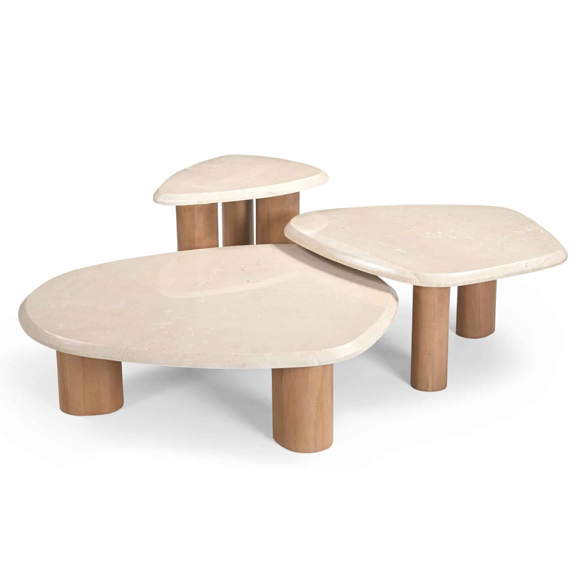 Starfurn Bijzettafel Nuvé Naturel Botticino marmer 60 cm