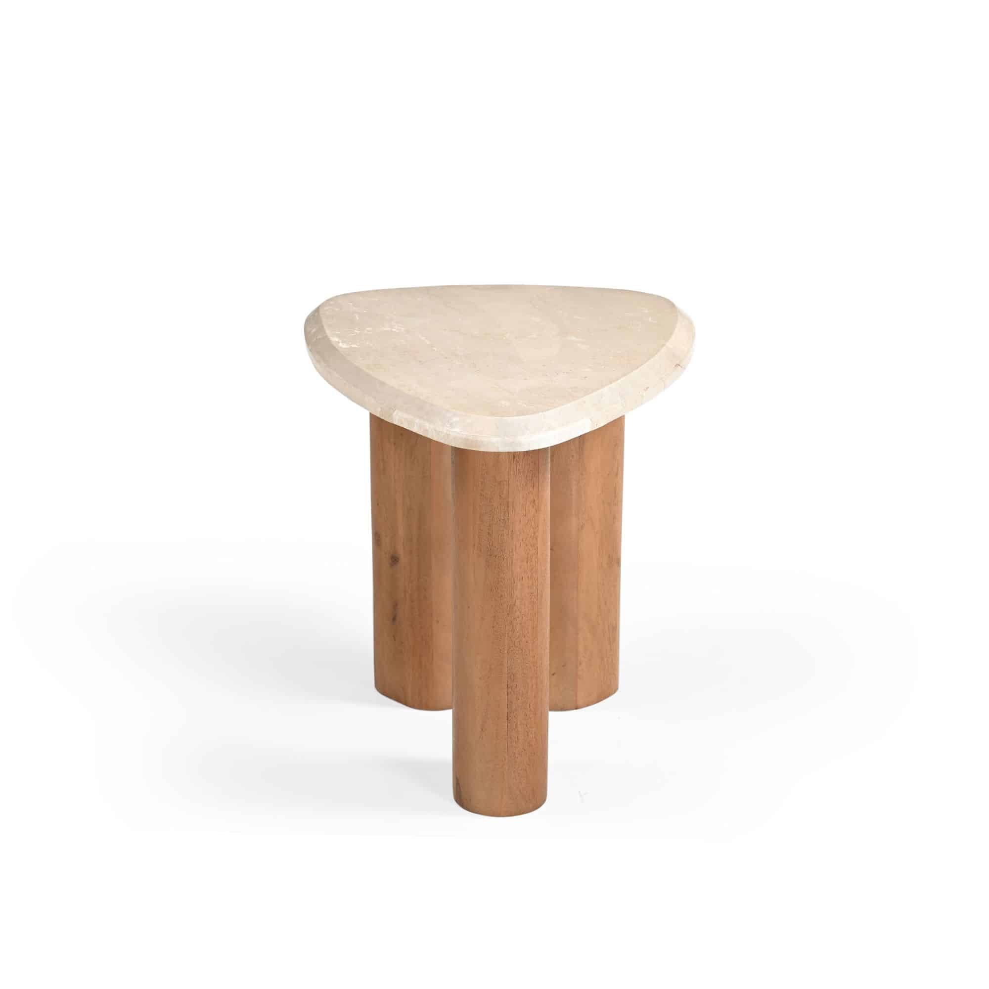 Starfurn Bijzettafel Nuvé Naturel Botticino marmer 60 cm