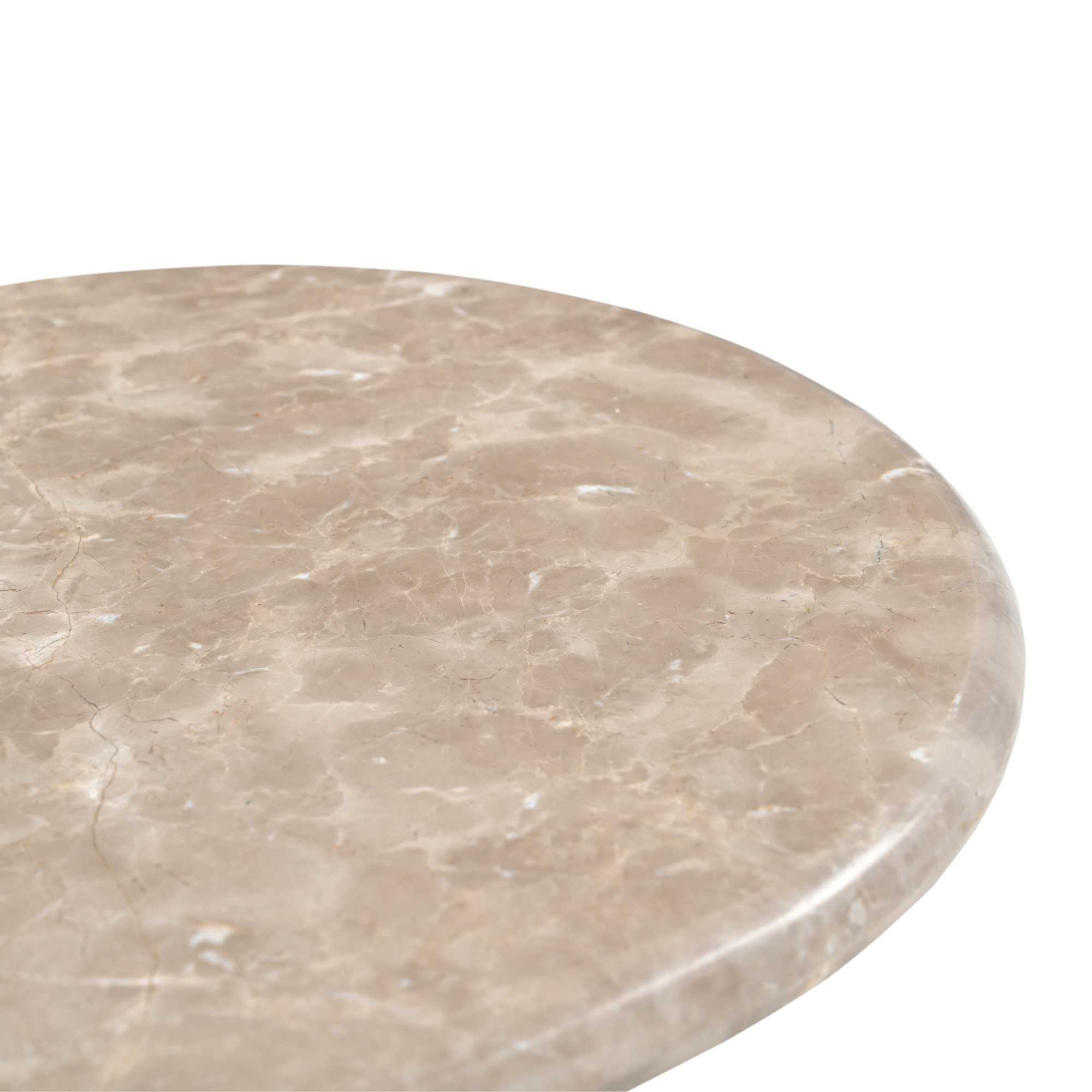 Starfurn Bijzettafel Noel Bruin Marmer 60 cm