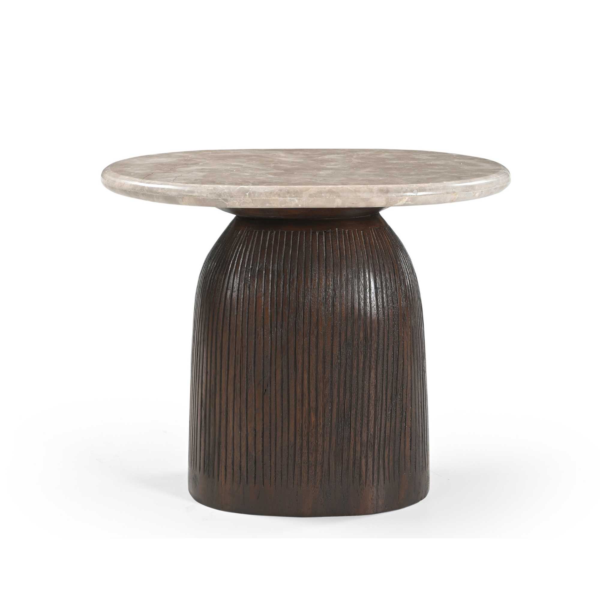 Starfurn Bijzettafel Noel Bruin Marmer 60 cm