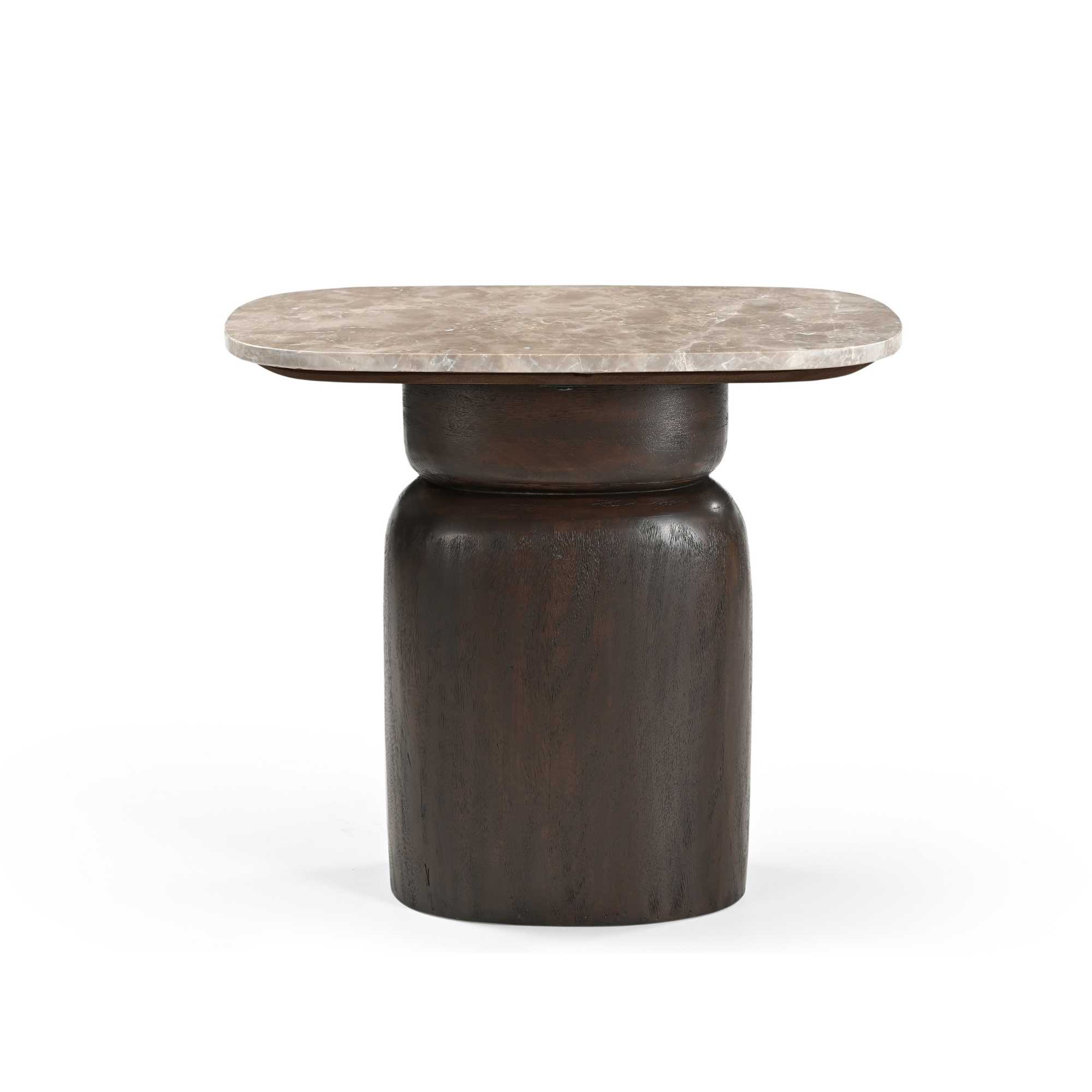 Starfurn Bijzettafel Silva Bruin Marmer 56 cm