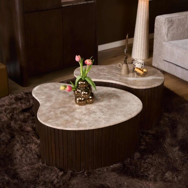 Starfurn Salontafel Nomi Bruin Marmer 84 cm